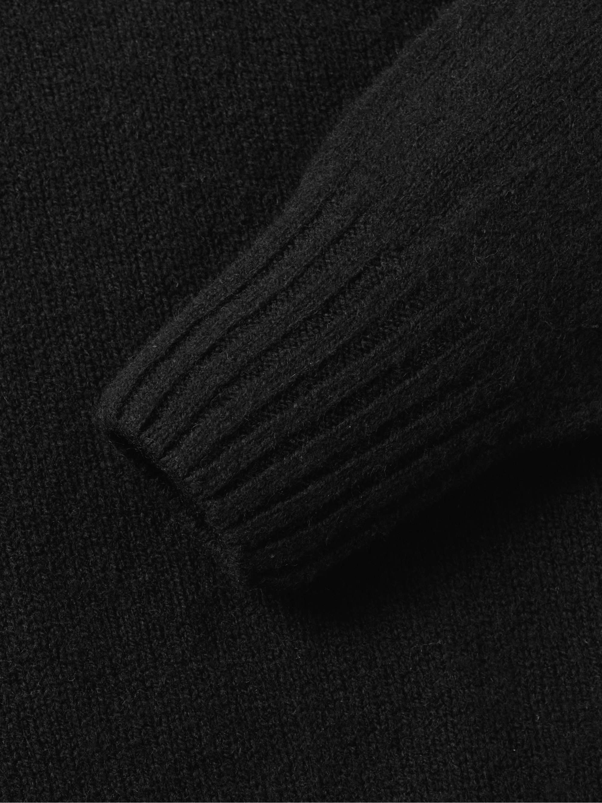 HOWLIN' Ghost Pressure Brushed-Wool Polo Shirt