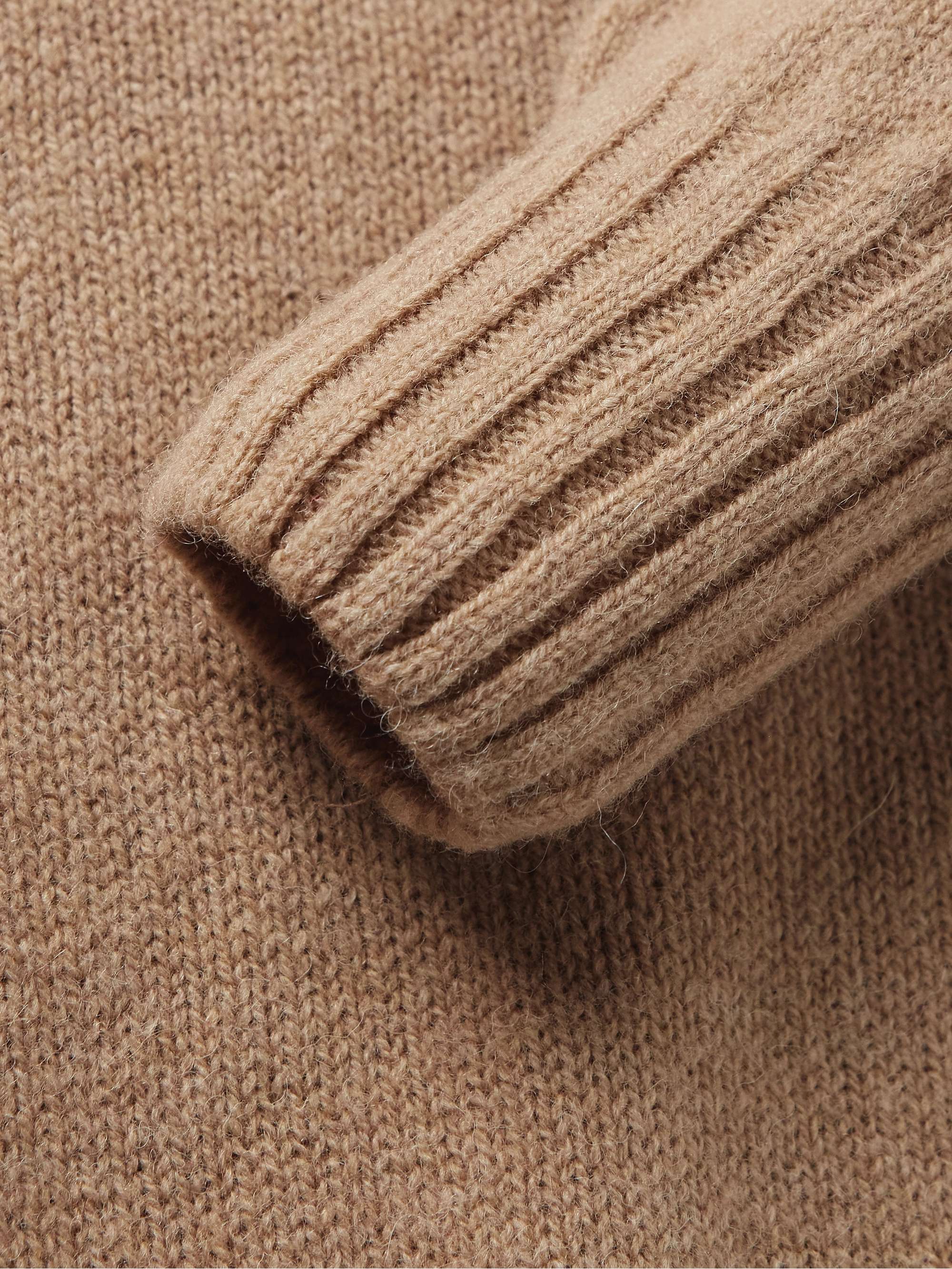 HOWLIN' Ghost Pressure Brushed-Wool Polo Shirt