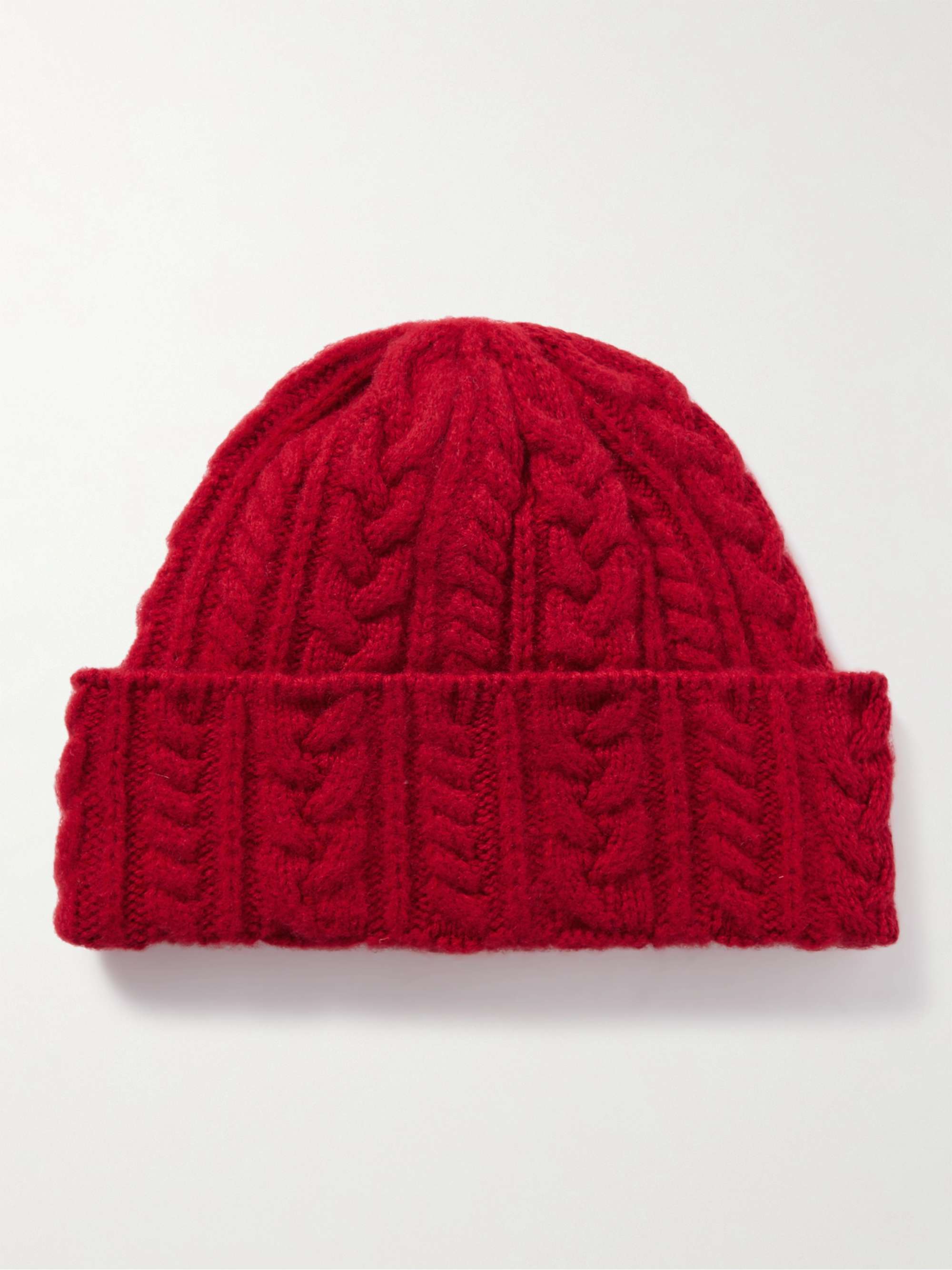 HOWLIN' Festival Cable-Knit Lambswool Beanie