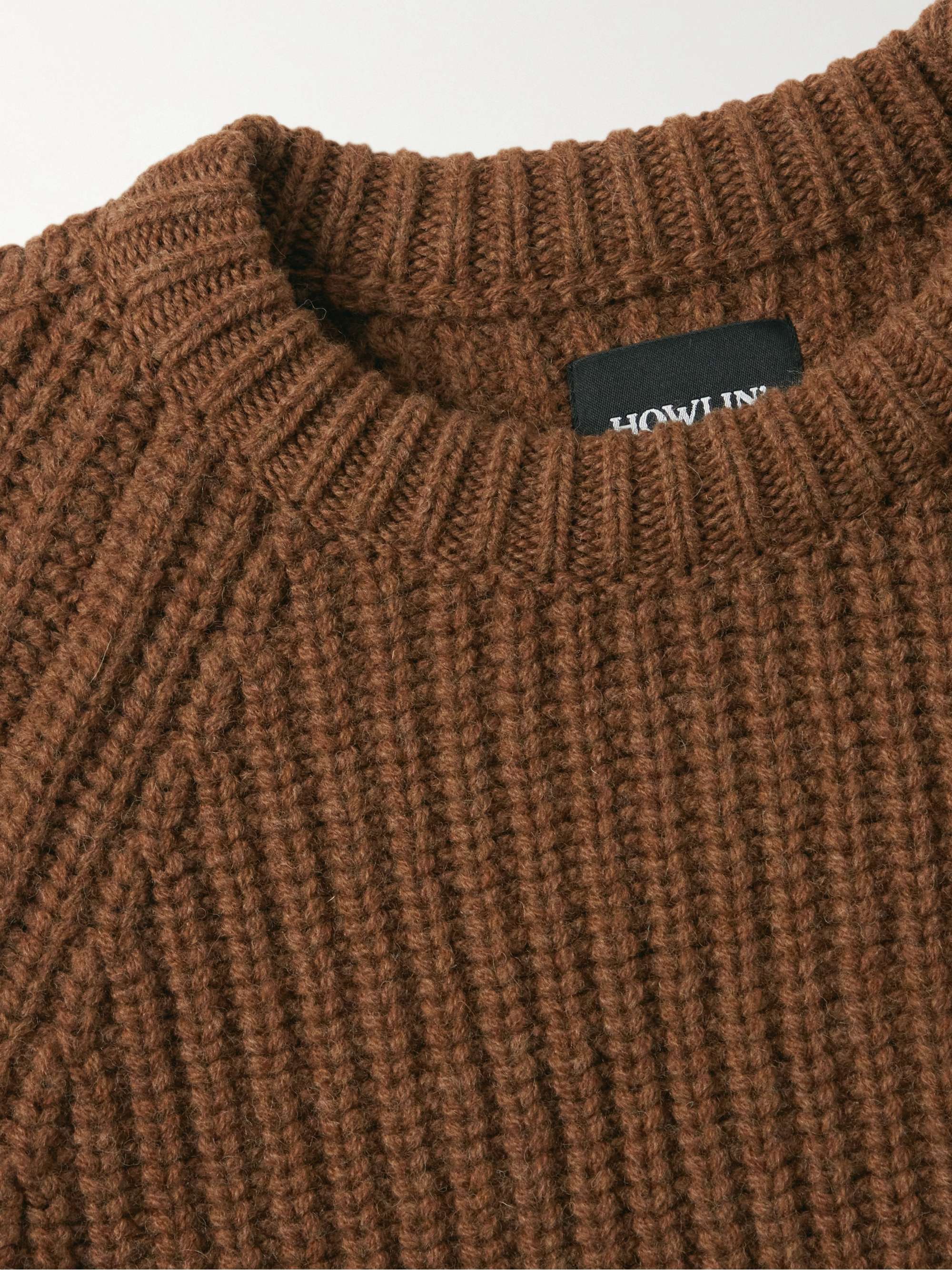 HOWLIN' Mystical Adventure Ribbed Shetland Wool Sweater