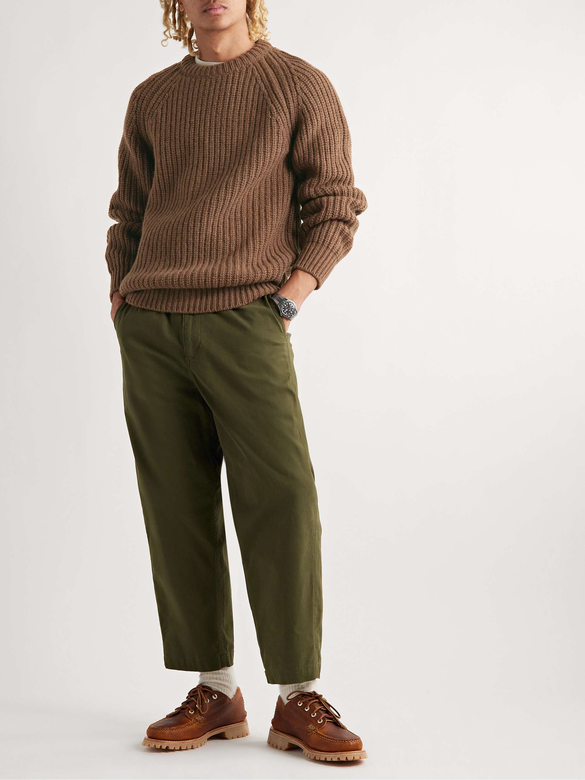 HOWLIN' Mystical Adventure Ribbed Shetland Wool Sweater