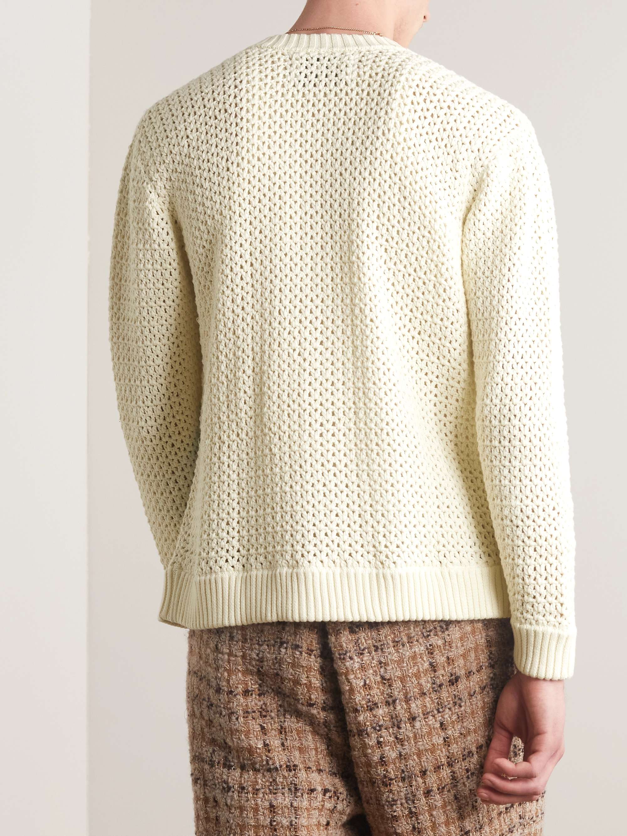 NN07 6560 Crocheted Cotton Cardigan for Men MR PORTER