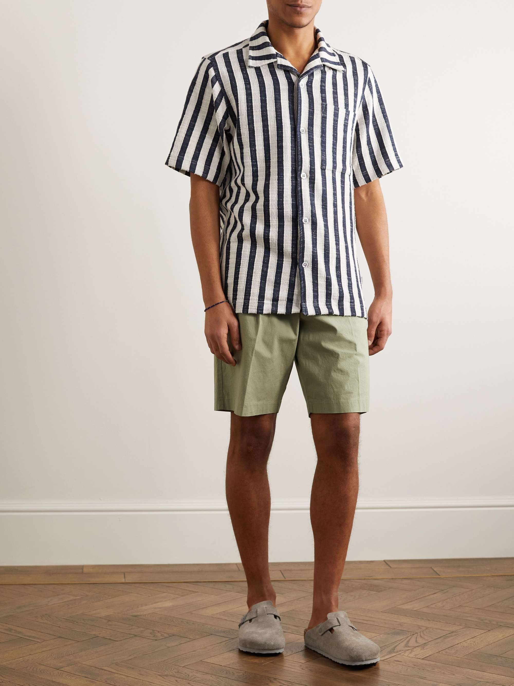 NN07 Bill 1449 Straight-Leg Stretch Organic Cotton Ripstop Shorts