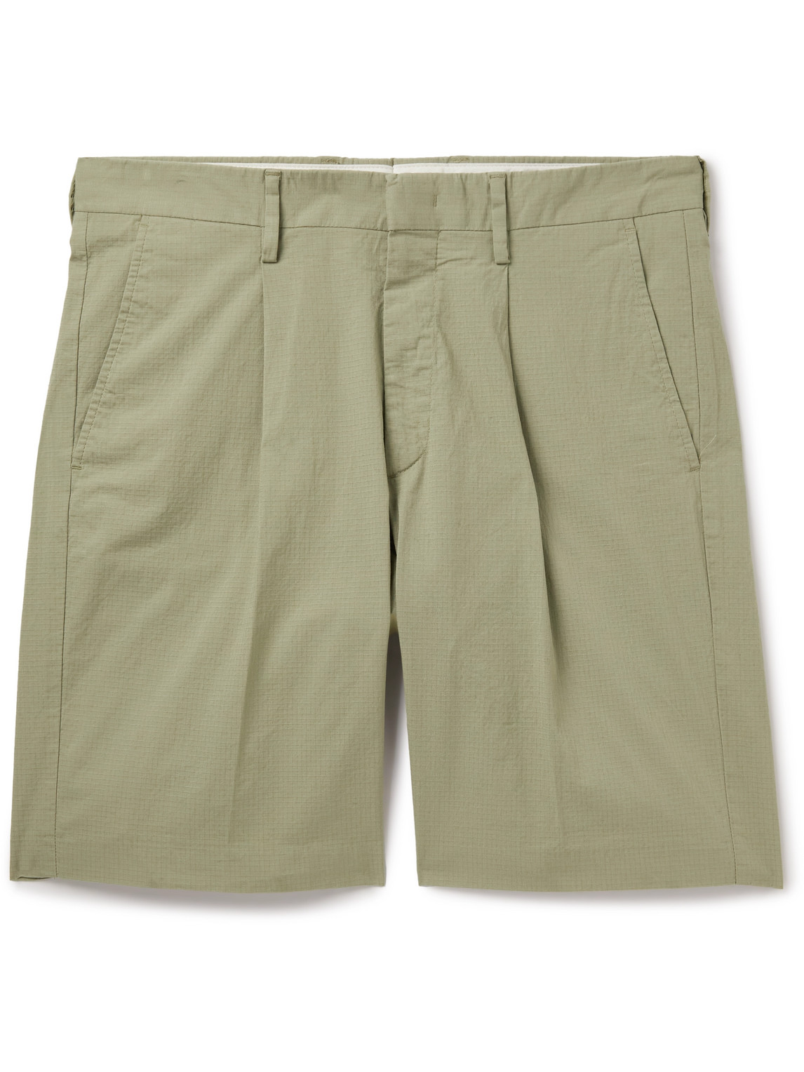 Bill 1449 Straight-Leg Stretch Organic Cotton Ripstop Shorts