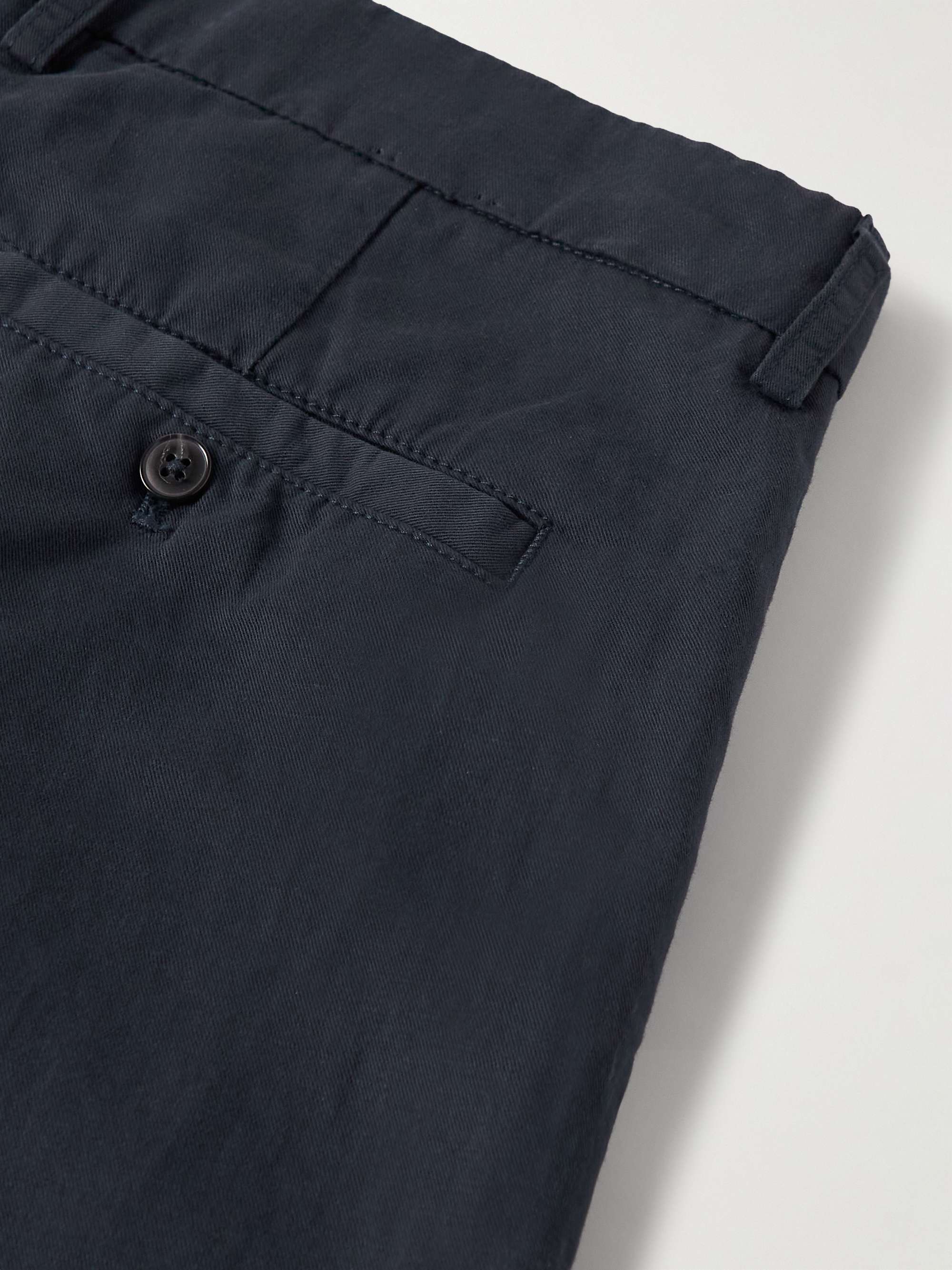 NN07 Fritz 1912 Pleated Straight-Leg Linen and Cotton-Blend Twill Suit Trousers