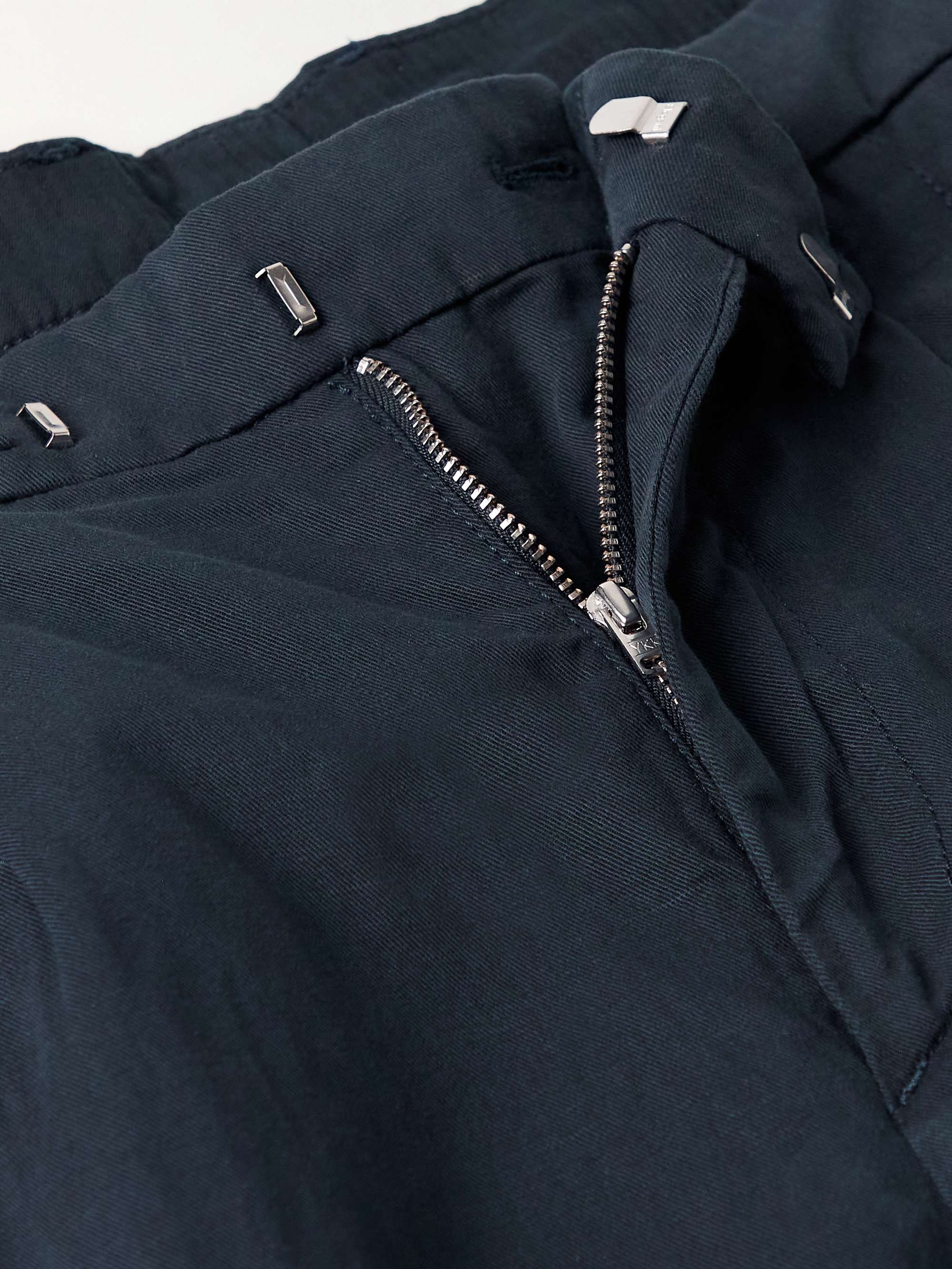 NN07 Fritz 1912 Pleated Straight-Leg Linen and Cotton-Blend Twill Suit Trousers