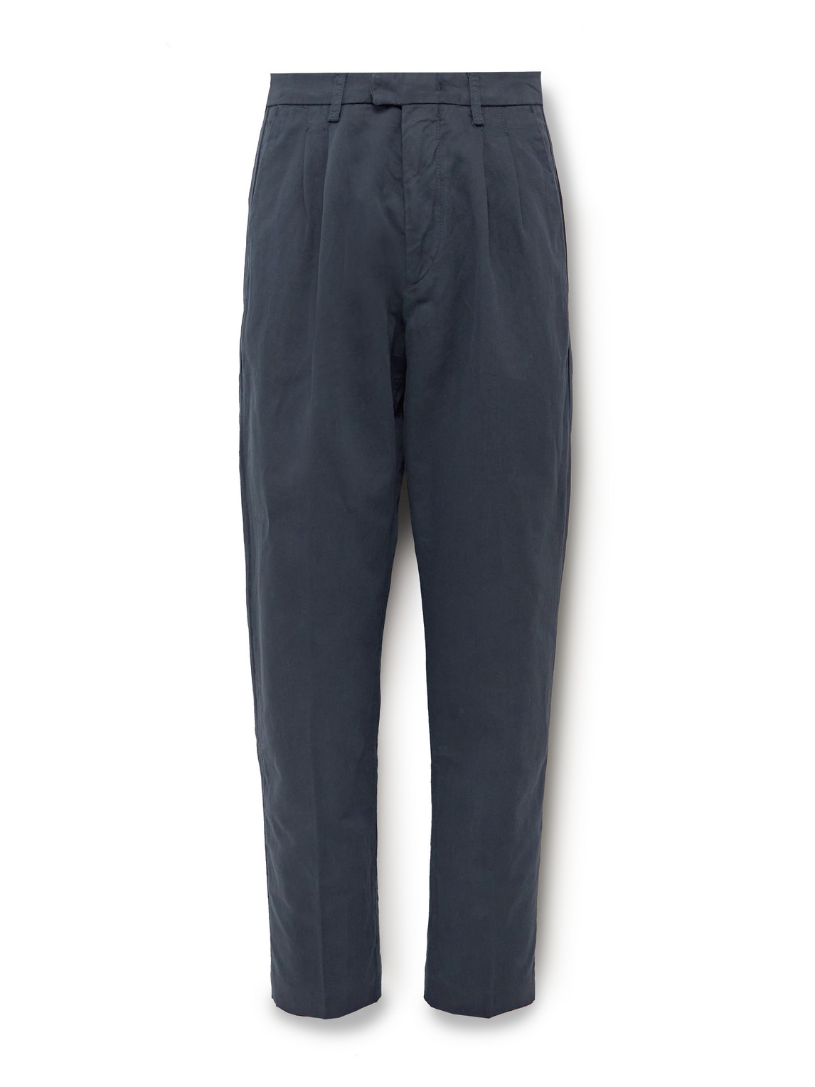 Fritz 1912 Pleated Straight-Leg Linen and Cotton-Blend Twill Suit Trousers