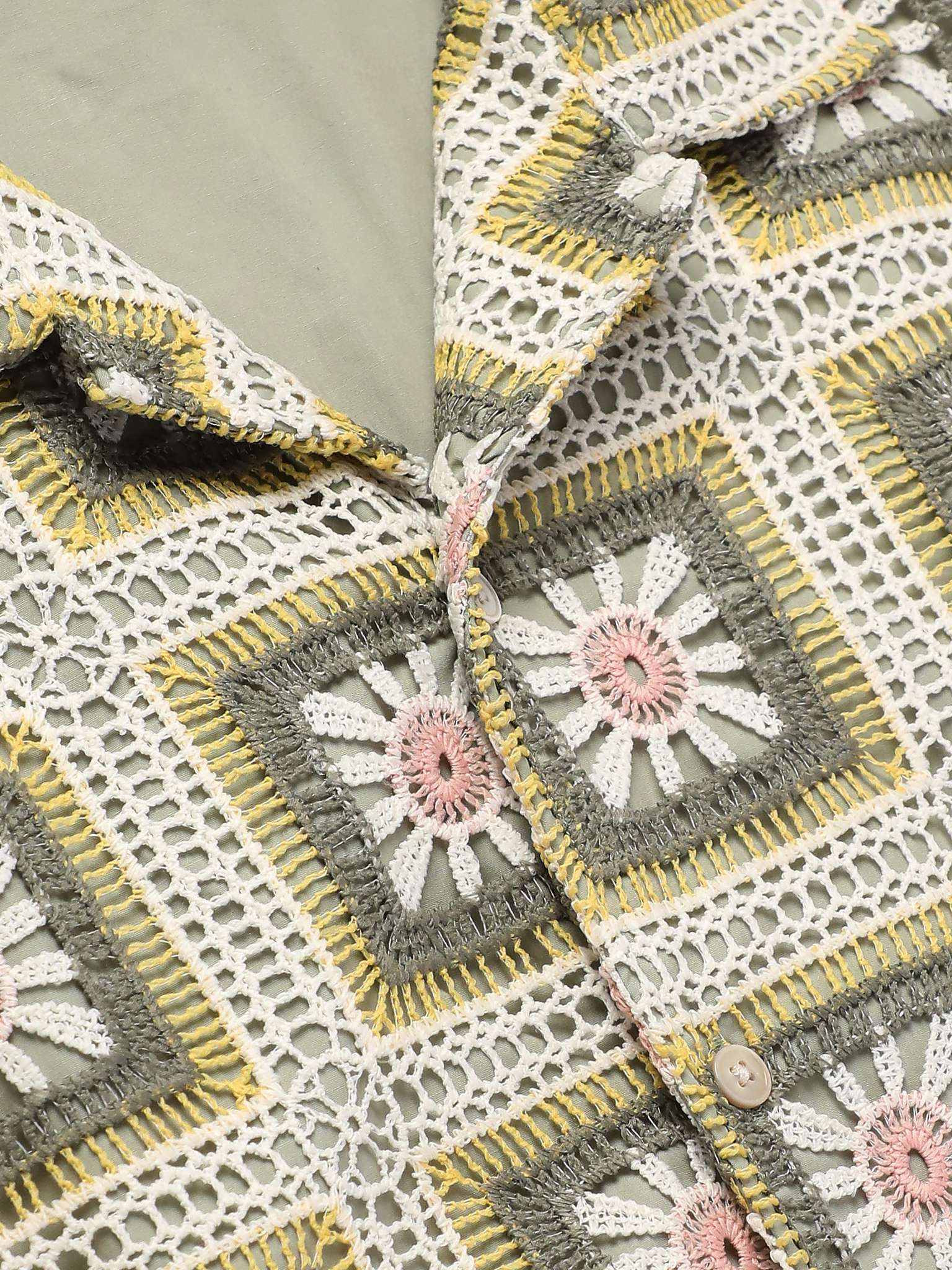 NN07 Julio 5391 Camp-Collar Crochet-Trimmed Cotton-Poplin Shirt for Men ...