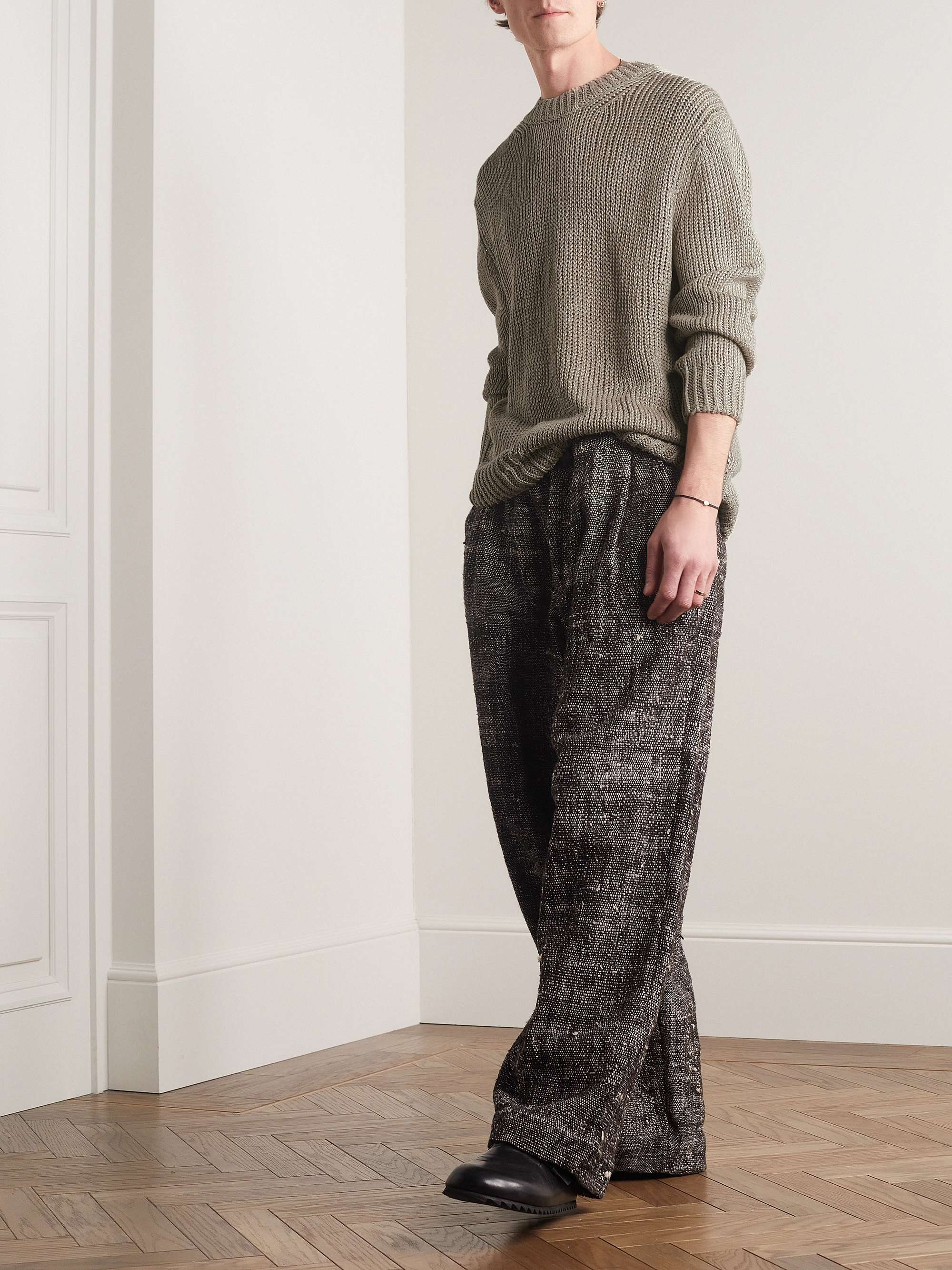 NN07 Ashton 6550 Linen Sweater for Men MR PORTER