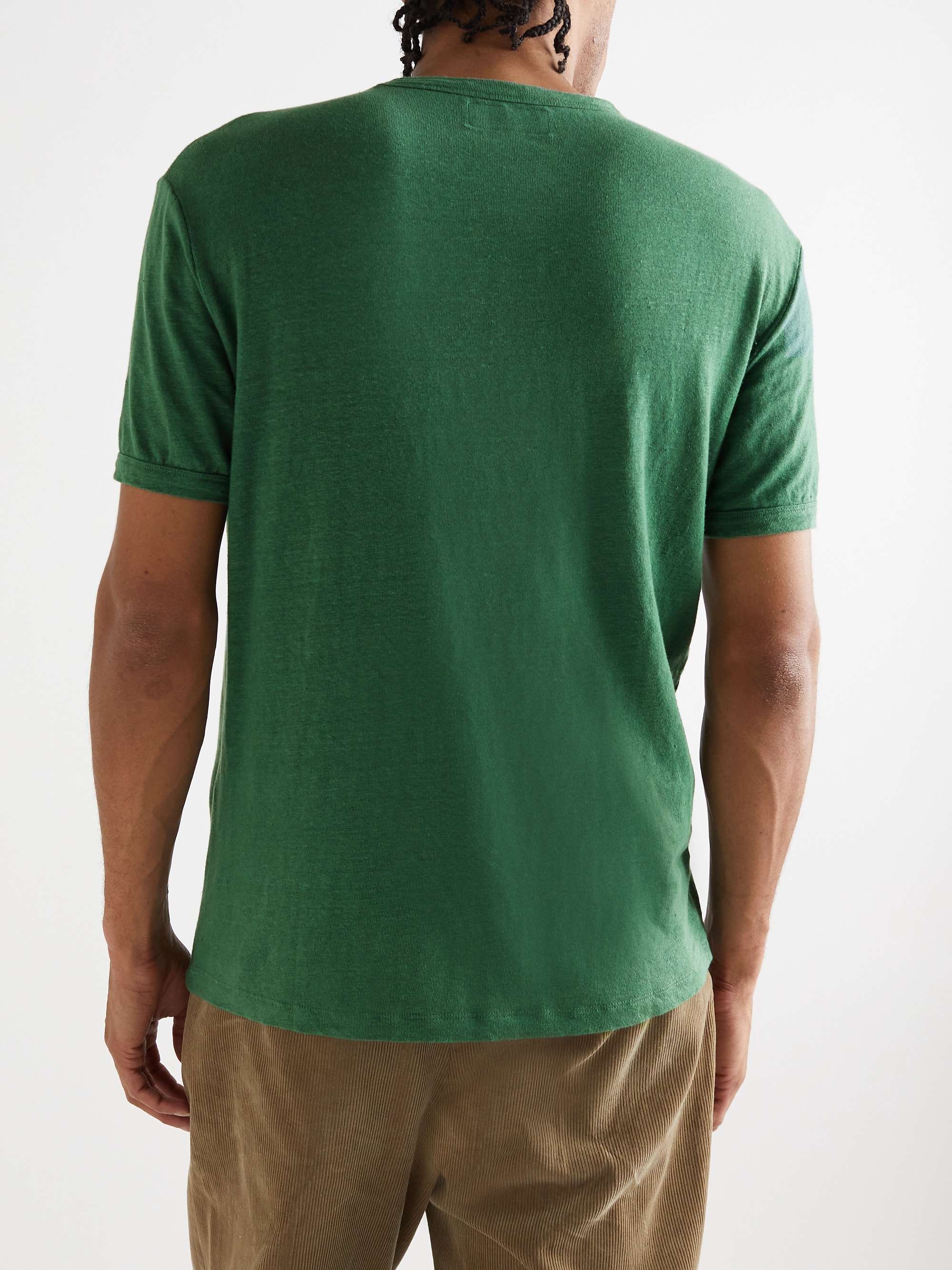 OFFICINE GÉNÉRALE Slub Stretch-Linen T-Shirt