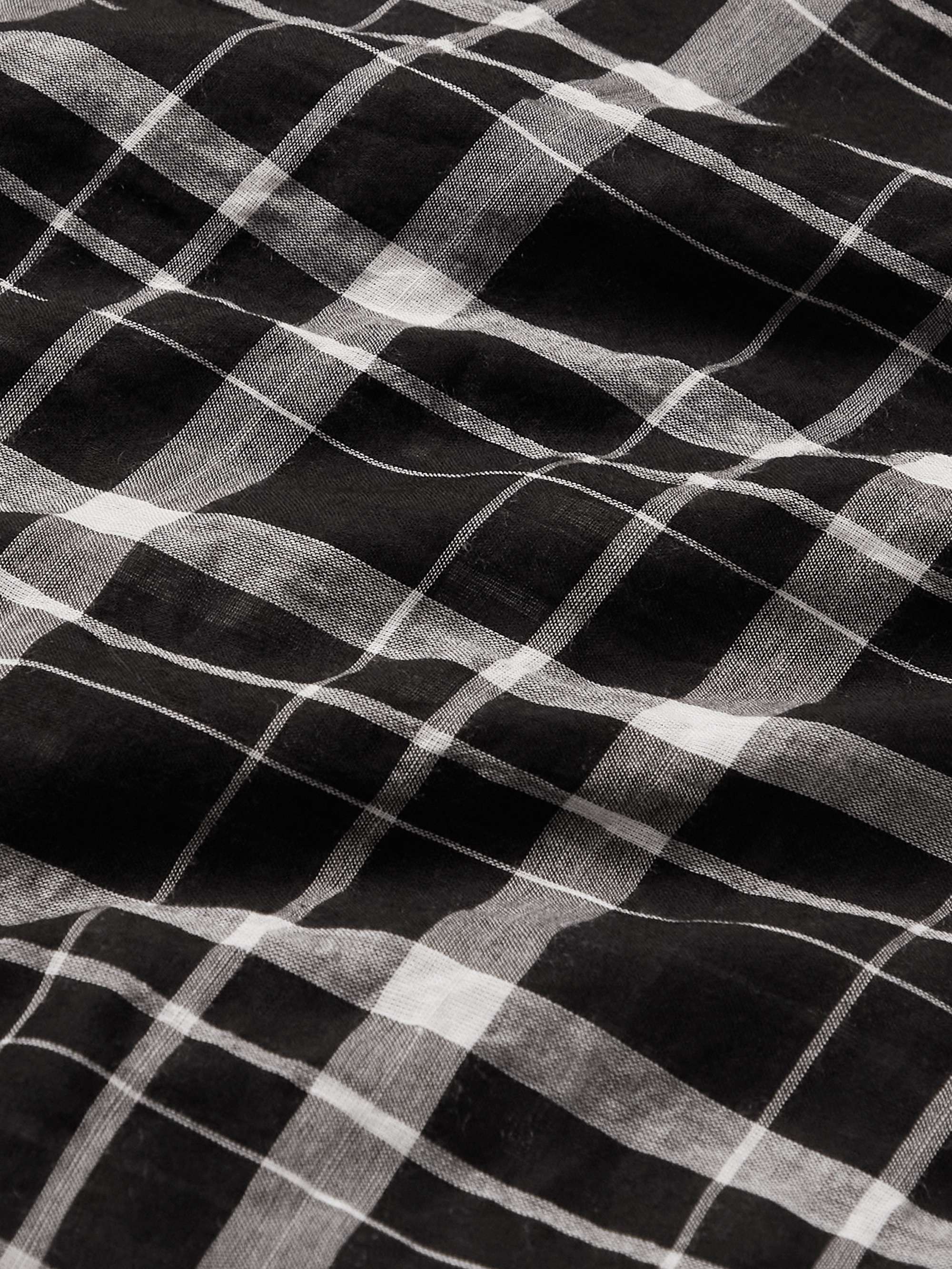 OFFICINE GÉNÉRALE Checked Cotton-Blend Shirt
