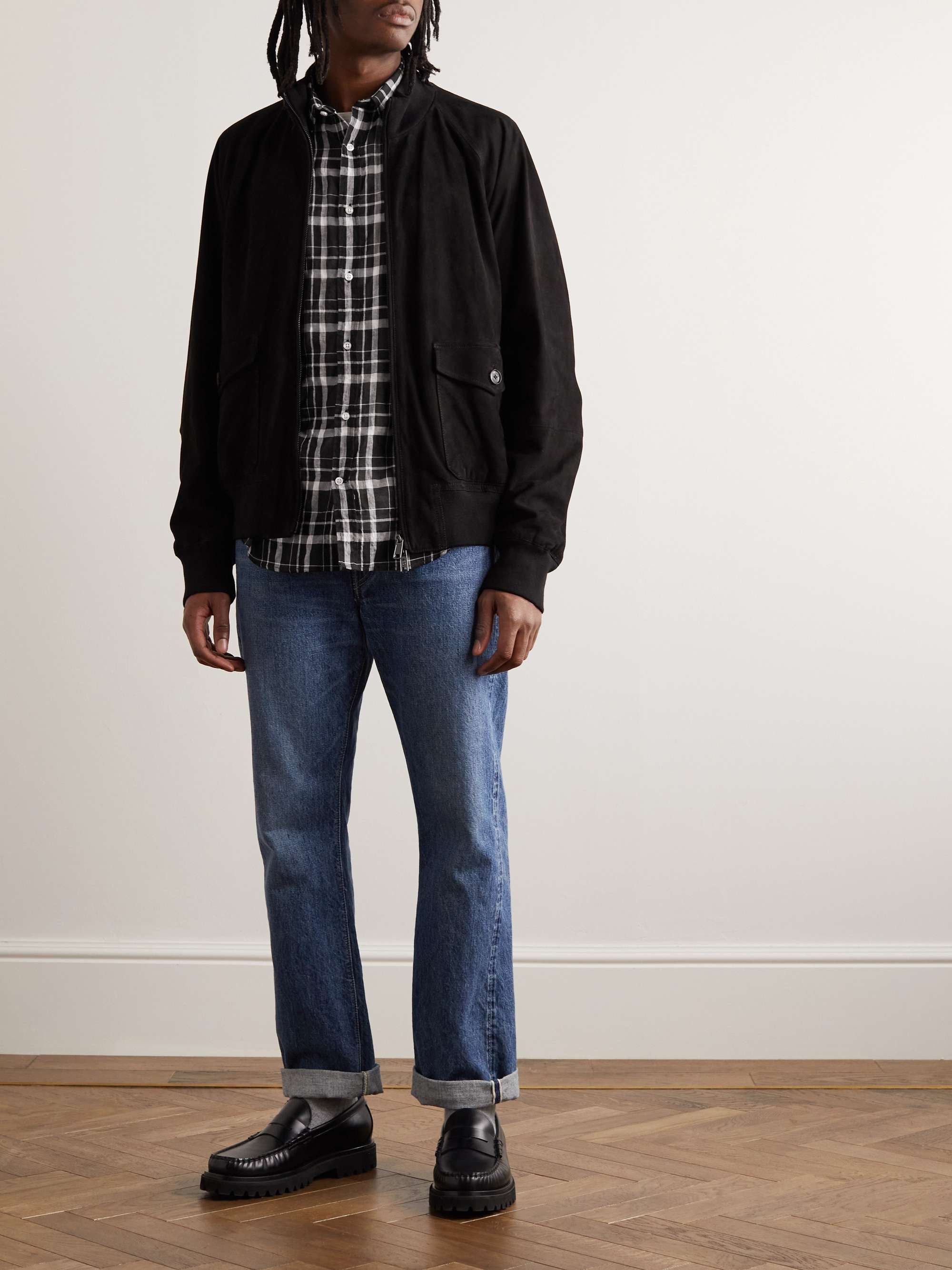 OFFICINE GÉNÉRALE Checked Cotton-Blend Shirt