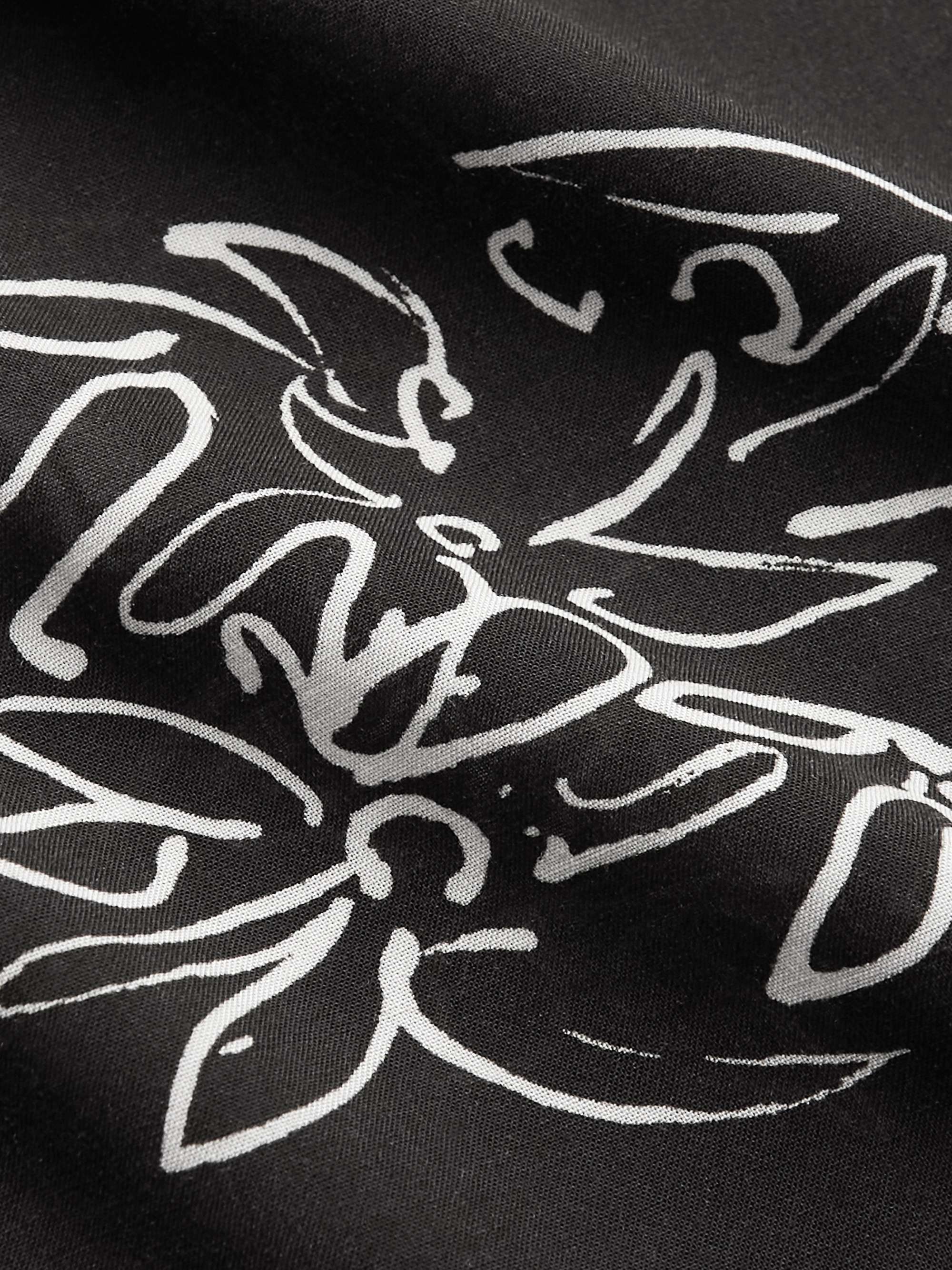 OFFICINE GÉNÉRALE Eren Camp-Collar Printed Crepe Shirt