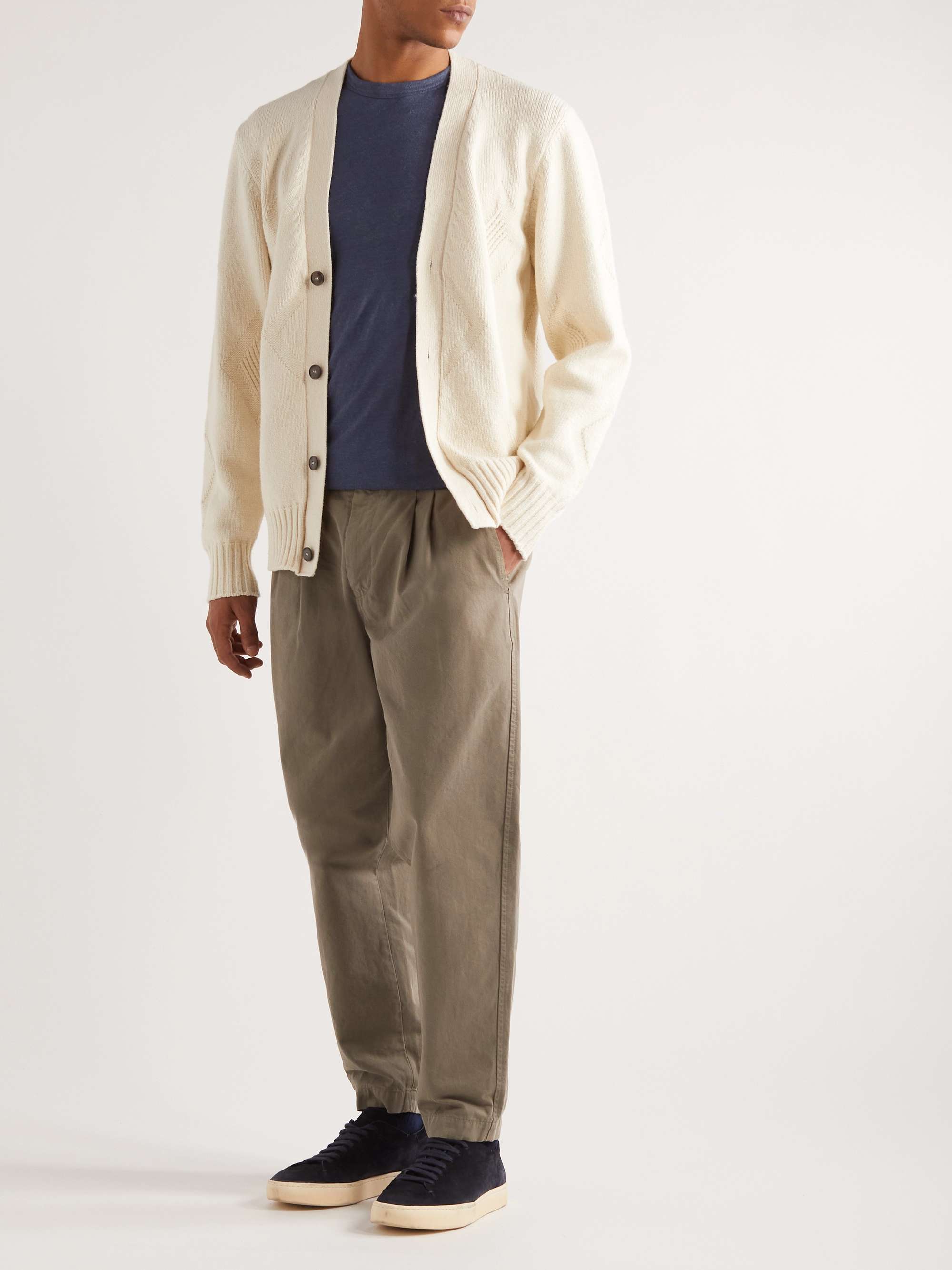 OFFICINE GÉNÉRALE Garment-Dyed Linen-Blend T-Shirt