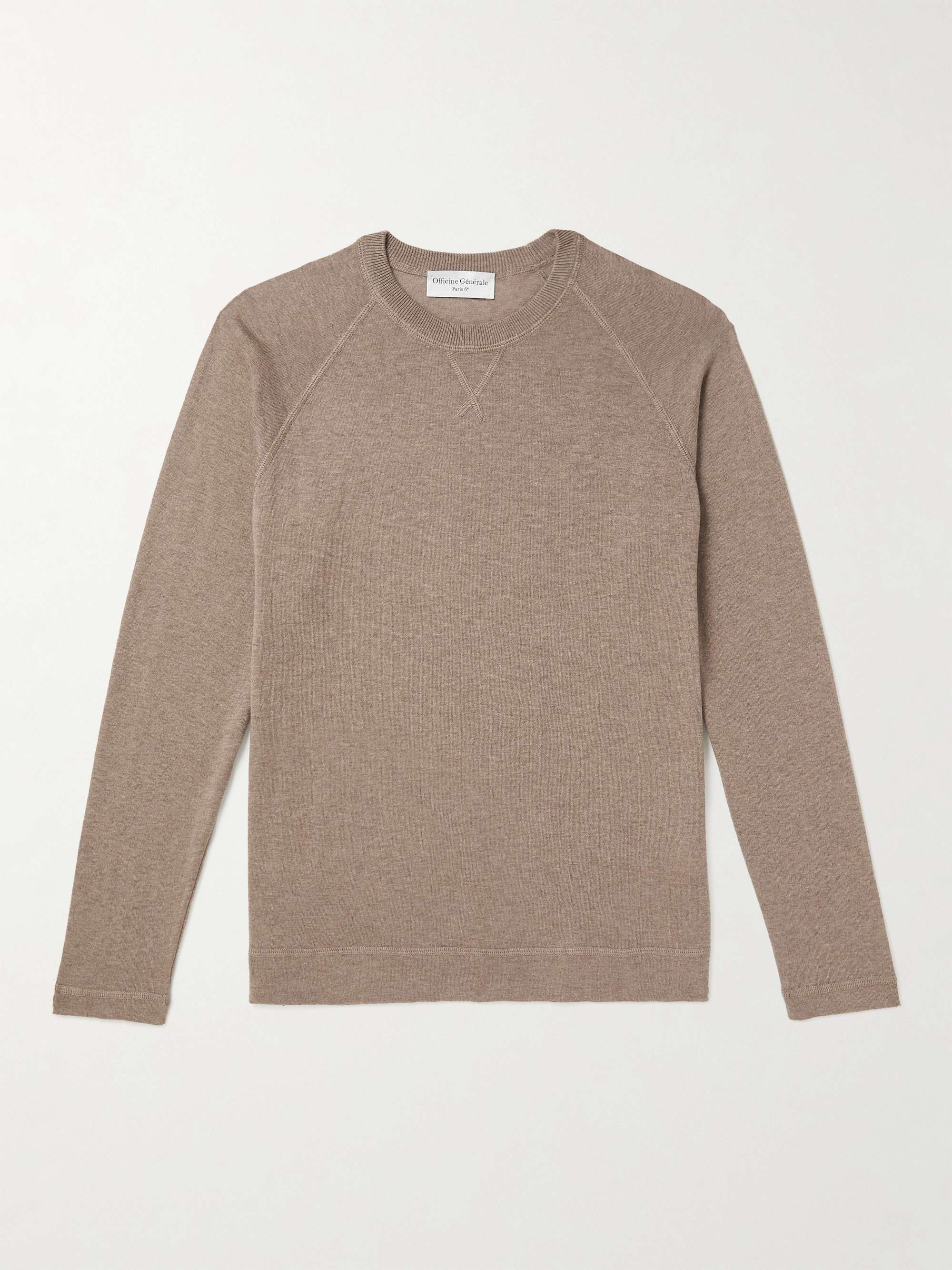 OFFICINE GÉNÉRALE Nate Cotton and Lyocell-Blend Sweater for Men | MR PORTER