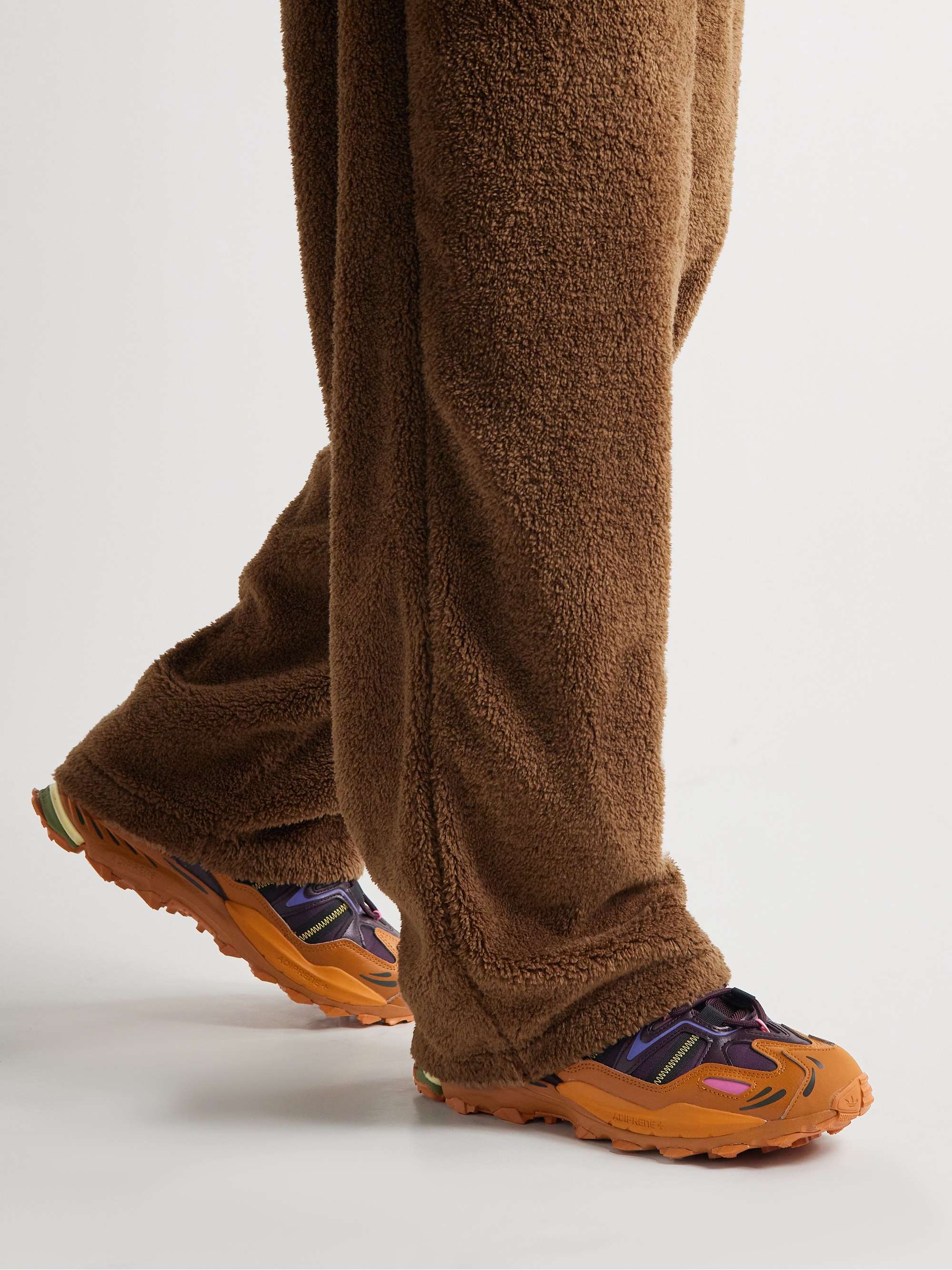 ADIDAS ORIGINALS Hypterturf Leather and Mesh Sneakers