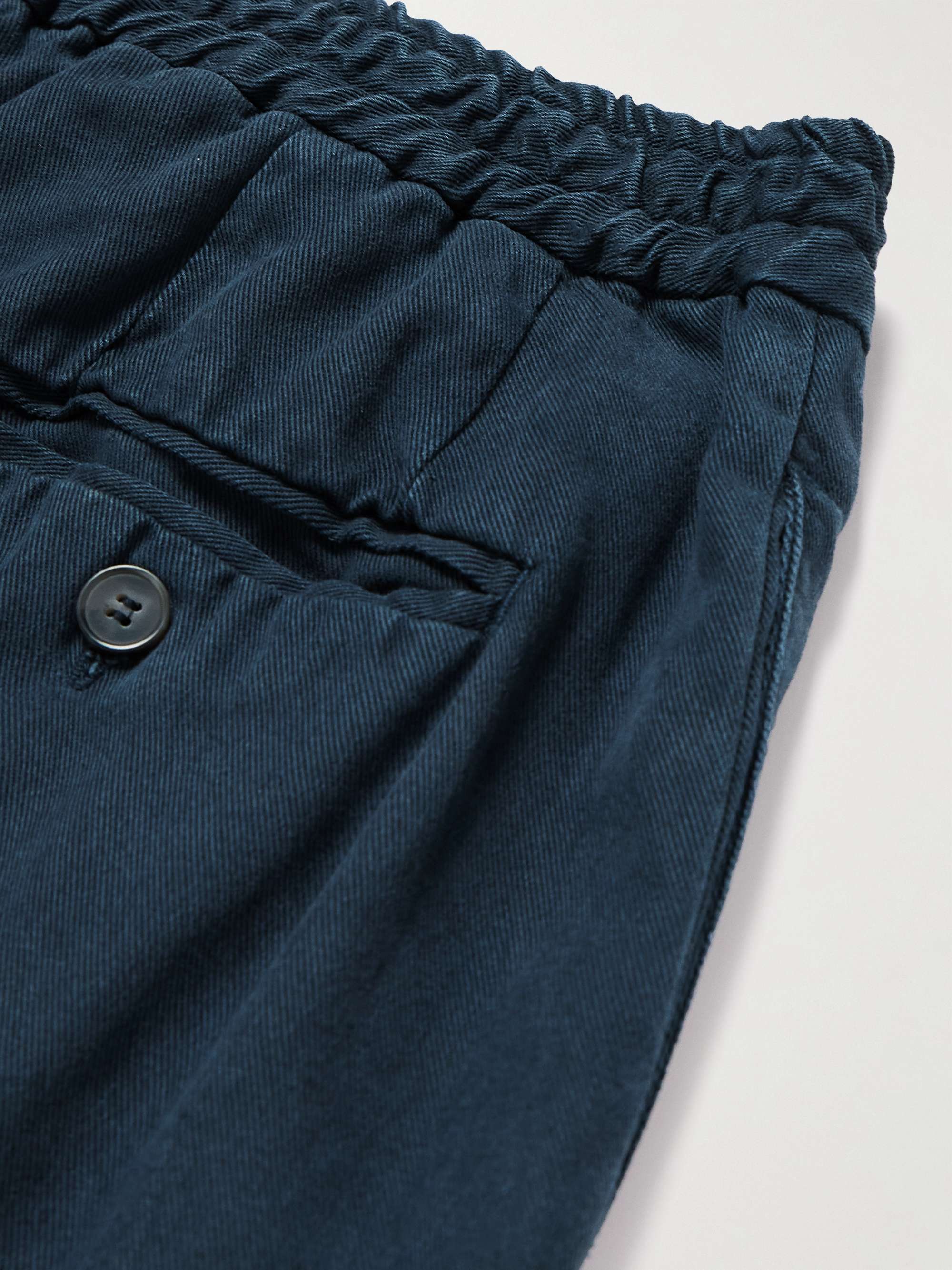 OFFICINE GÉNÉRALE Jay Tapered Lyocell-Twill Drawstring Cargo Trousers