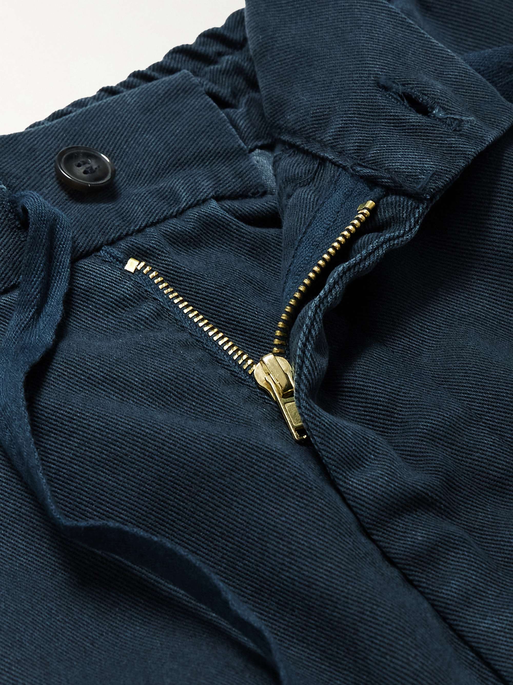 OFFICINE GÉNÉRALE Jay Tapered Lyocell-Twill Drawstring Cargo Trousers