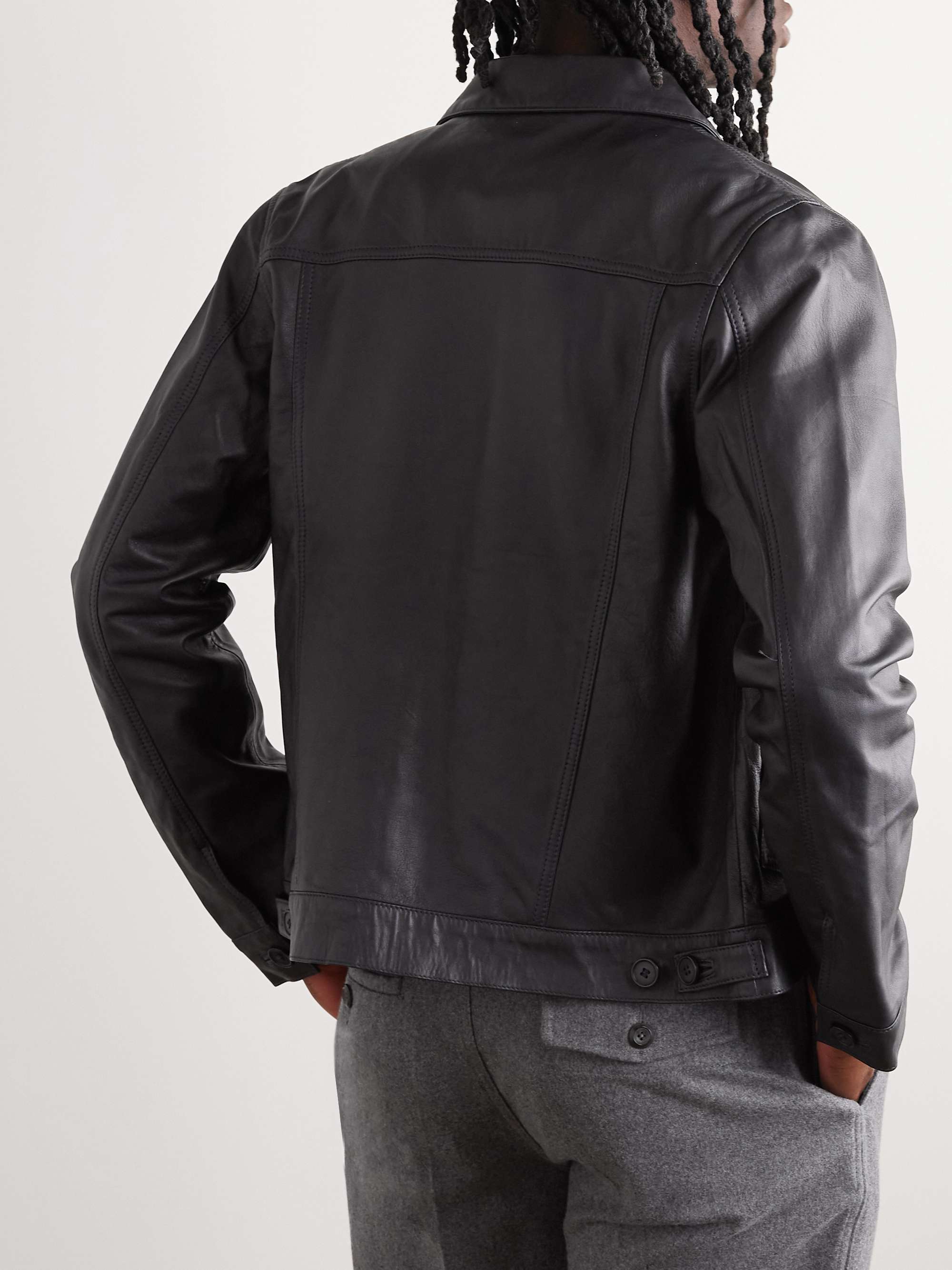 OFFICINE GÉNÉRALE Leo Leather Jacket