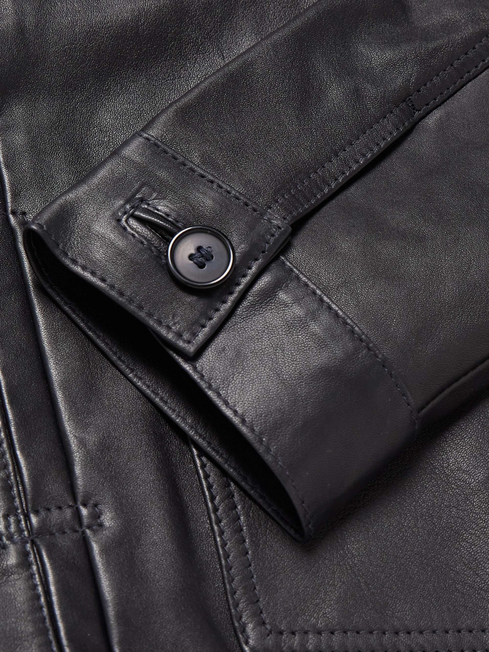 OFFICINE GÉNÉRALE Leo Leather Jacket