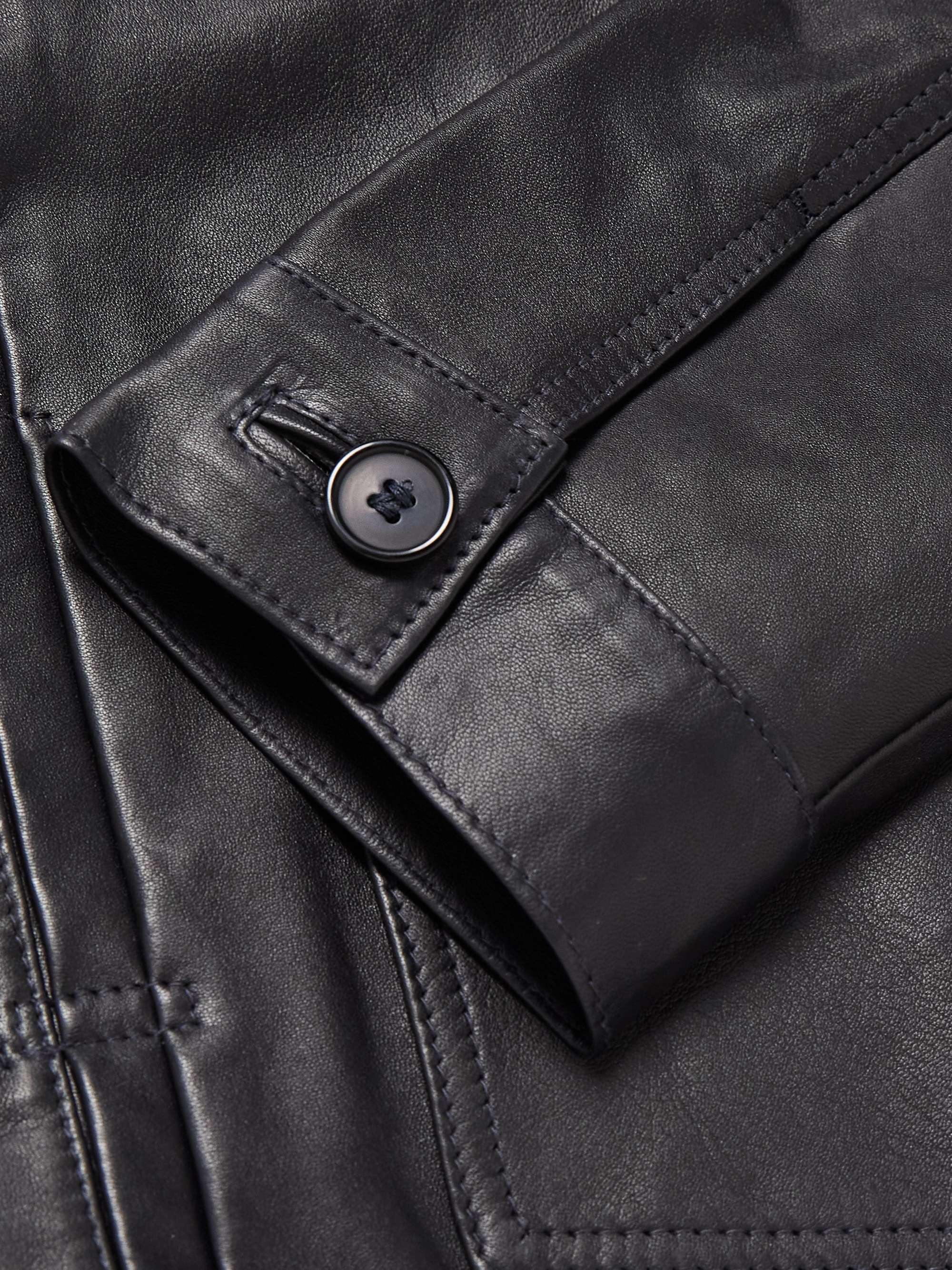OFFICINE GÉNÉRALE Leo Leather Jacket