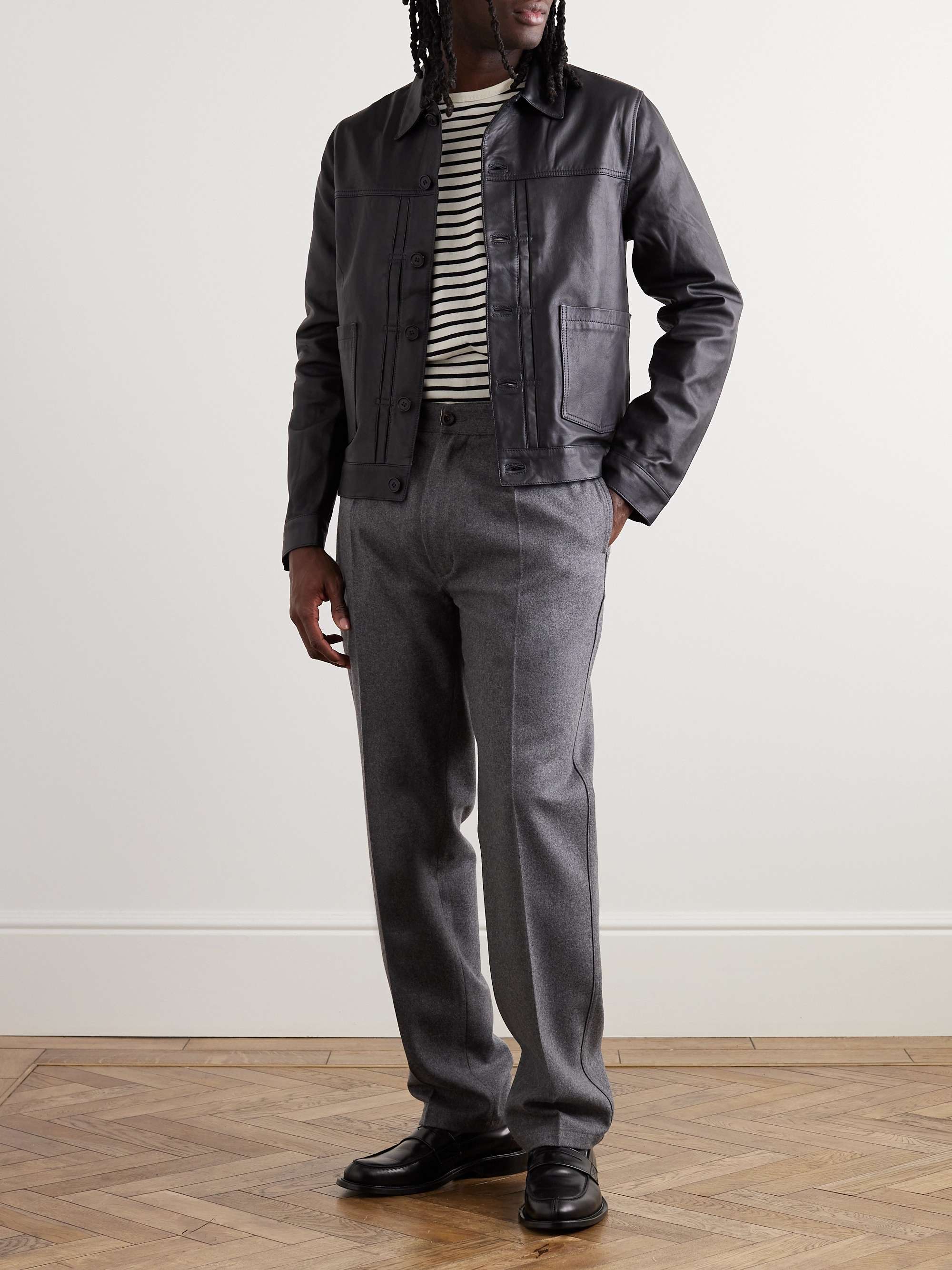 OFFICINE GÉNÉRALE Leo Leather Jacket
