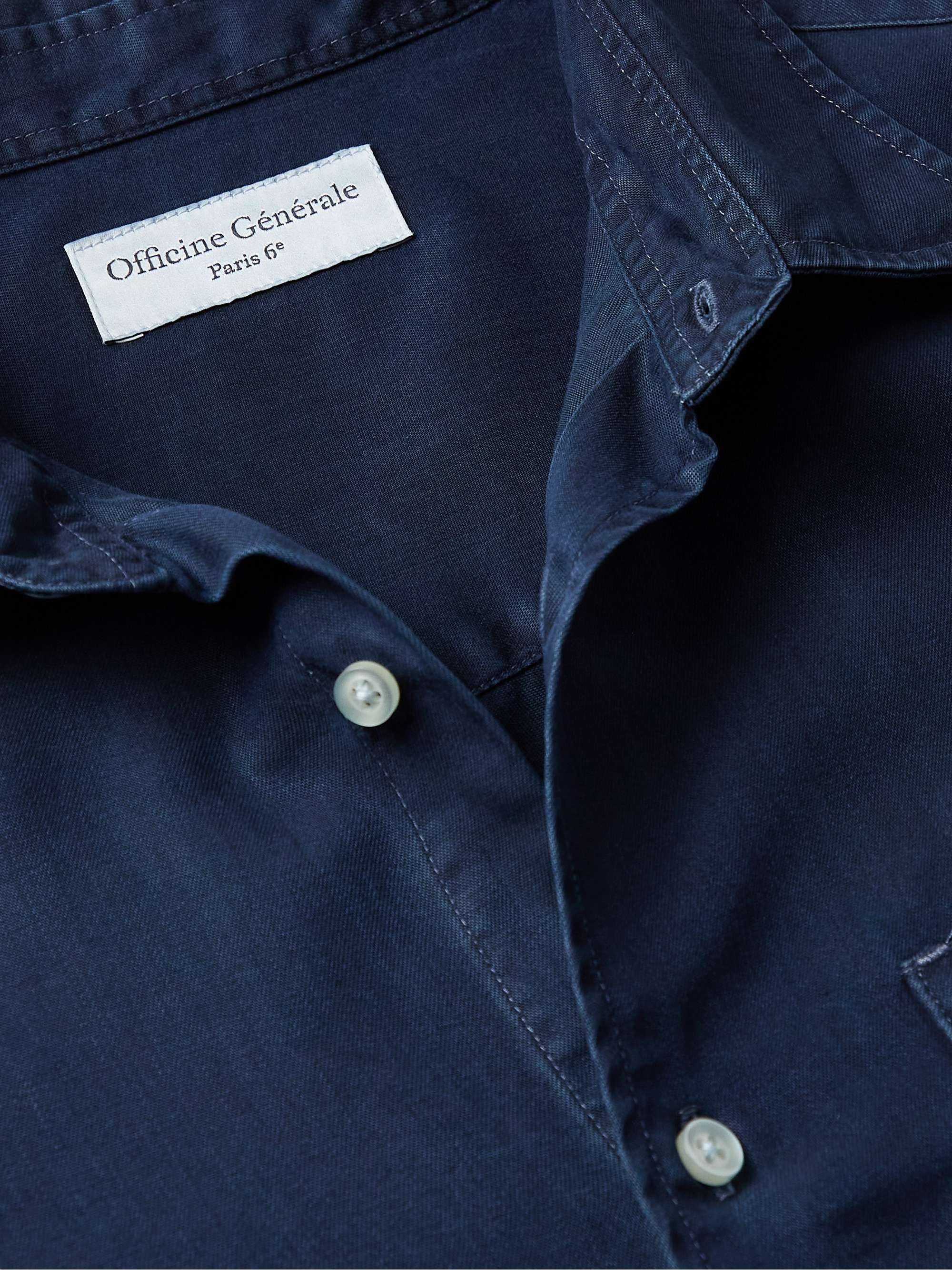 OFFICINE GÉNÉRALE Giacomo Lyocell-Chambray Shirt