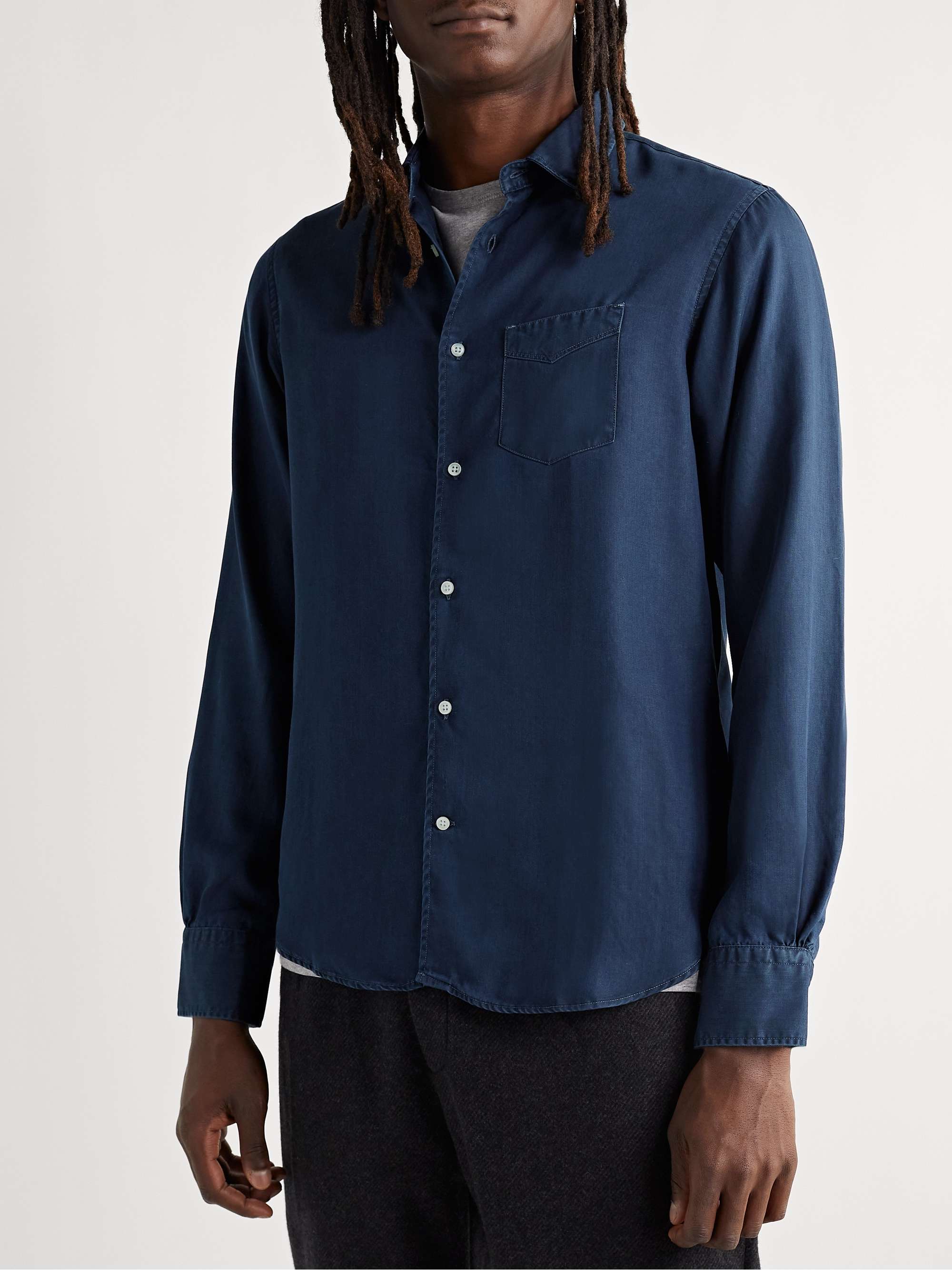 OFFICINE GÉNÉRALE Giacomo Lyocell-Chambray Shirt