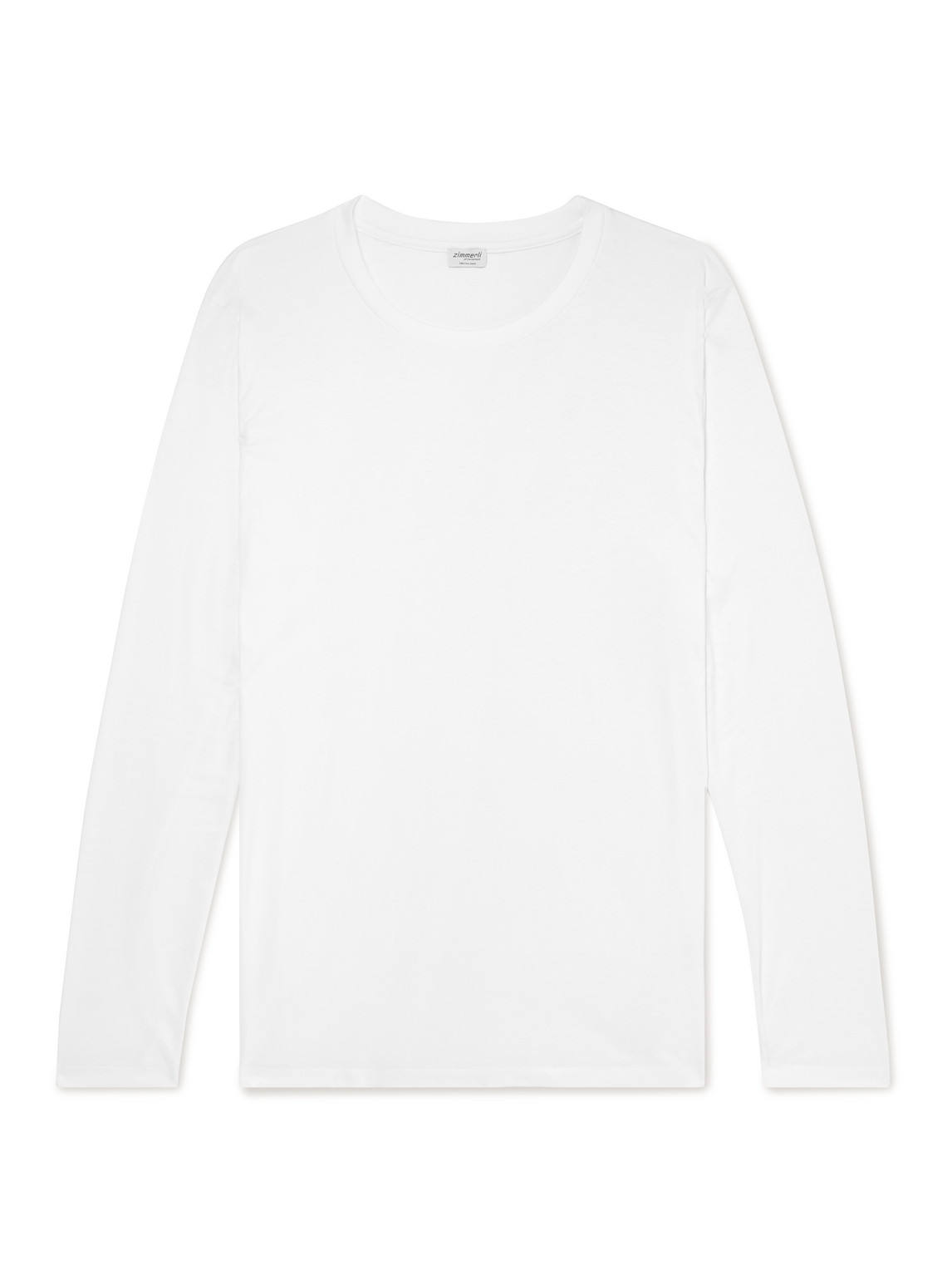 Zimmerli Sea Island Cotton-jersey T-shirt In White