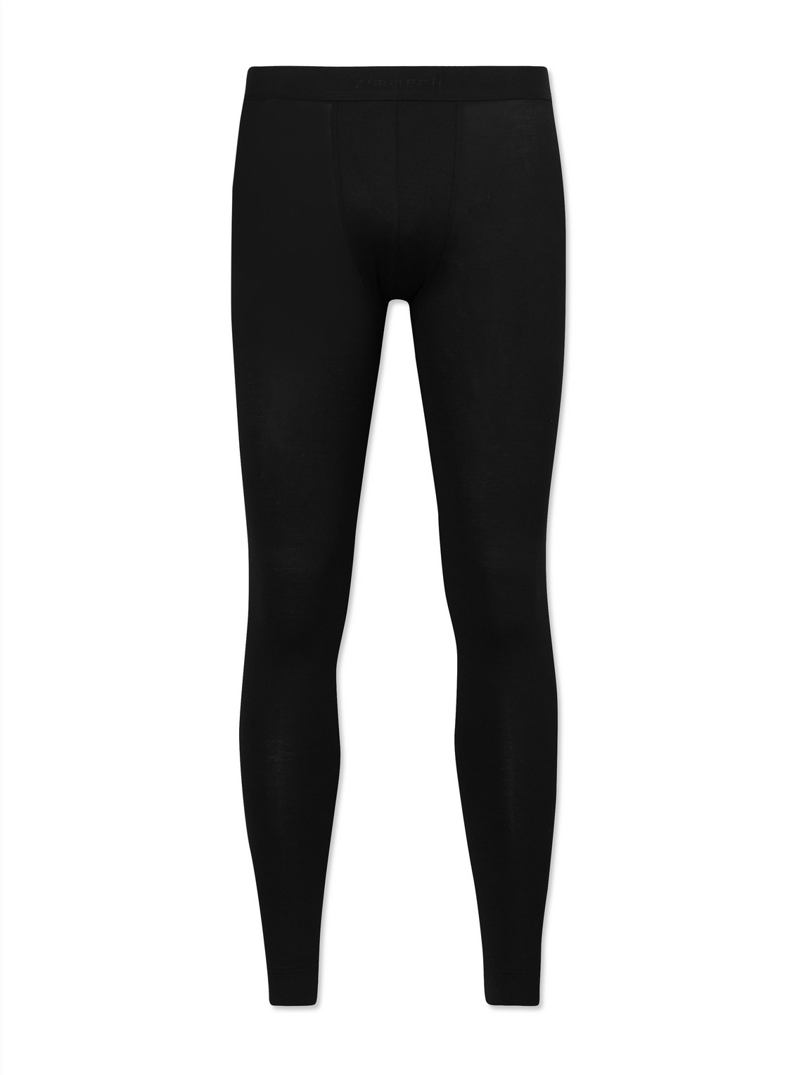 Zimmerli Pureness Stretch-micro Modal Long Johns In Black