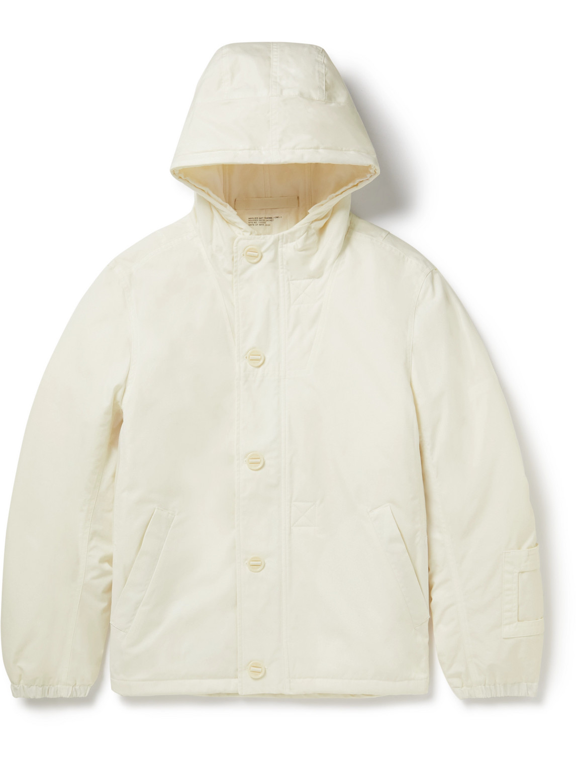 Applied Art Forms CM1-1 Padded Cotton-Gabardine Hooded Jacket