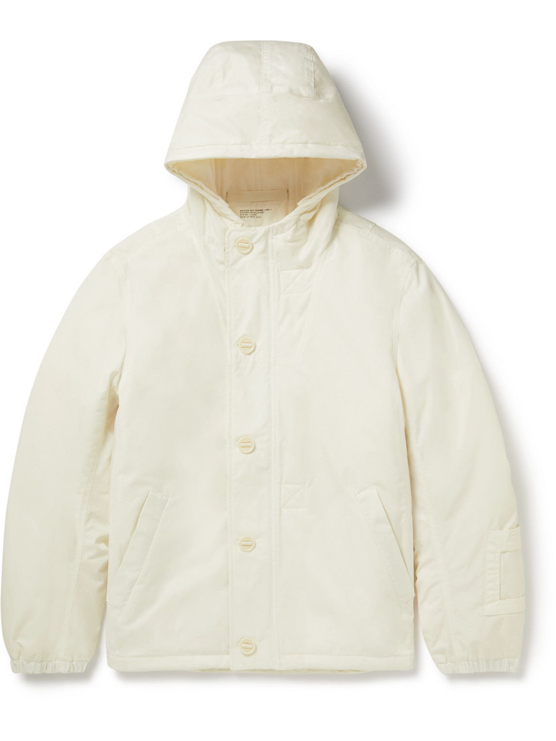 CM1-1 Padded Cotton-Gabardine Hooded Jacket