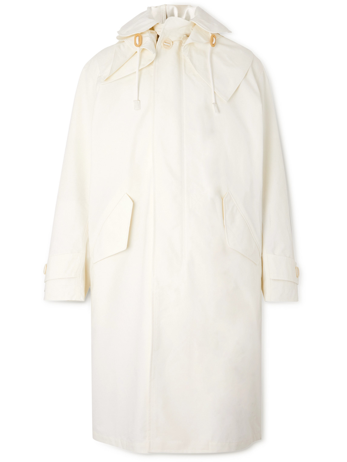 Applied Art Forms Am2-1a Convertible Padded Cotton Hooded Parka With Detachable Liner In White