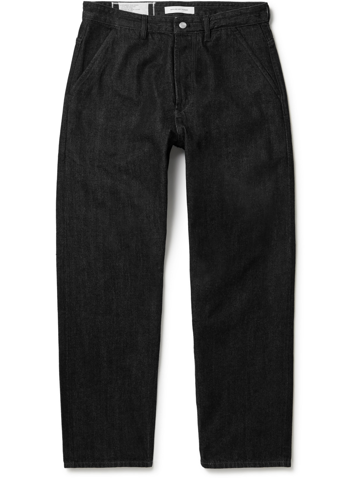 Applied Art Forms Dm2-2 Straight-leg Selvedge Jeans In Black