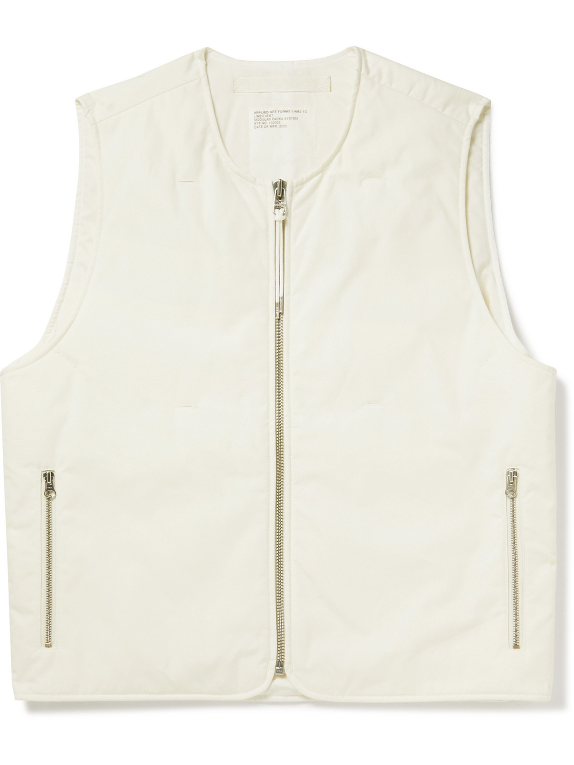 Applied Art Forms Am2-1c Cotton-canvas Gilet In White