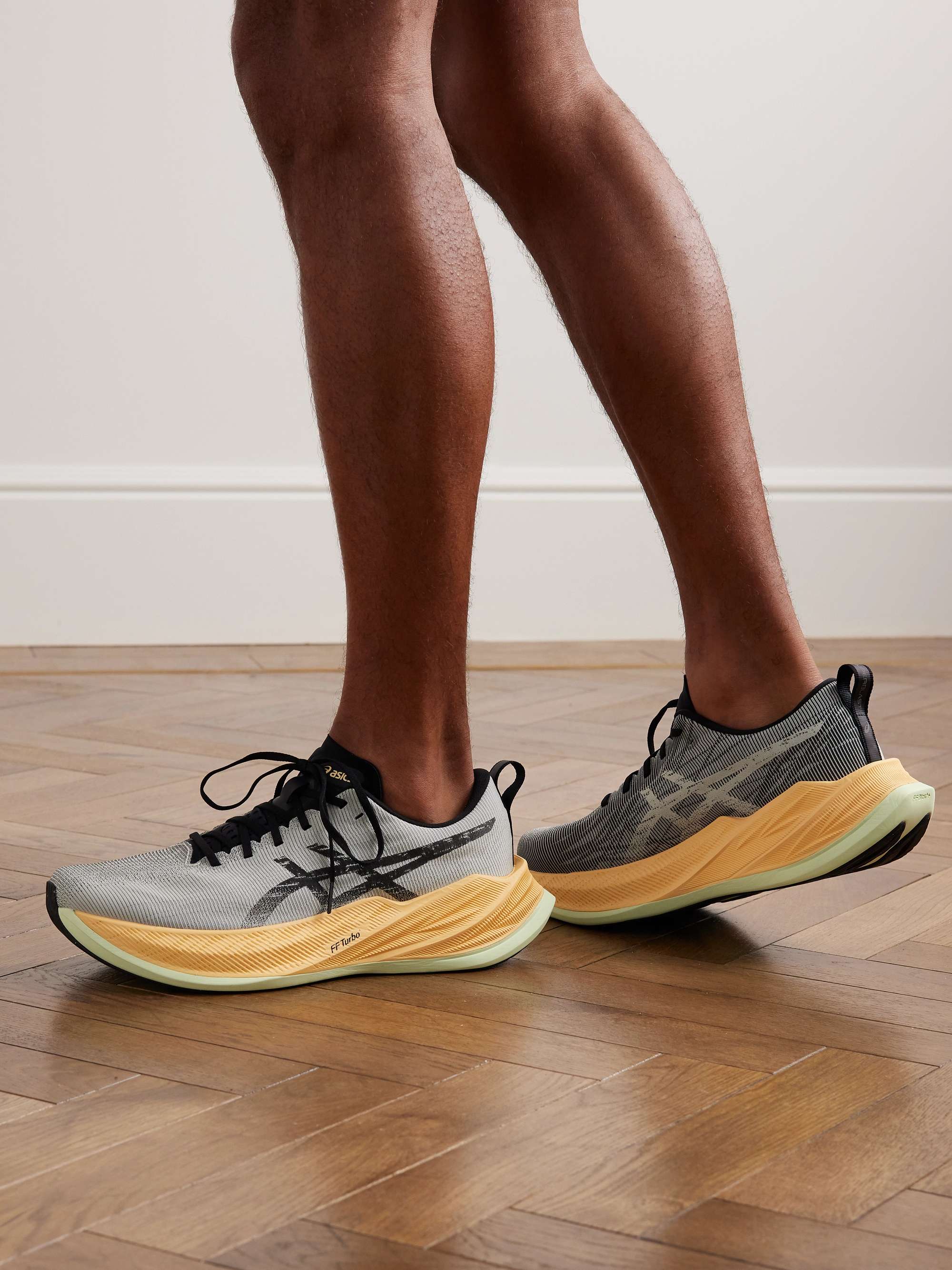 ASICS SUPERBLAST™ Rubber-Trimmed Mesh Running Shoes