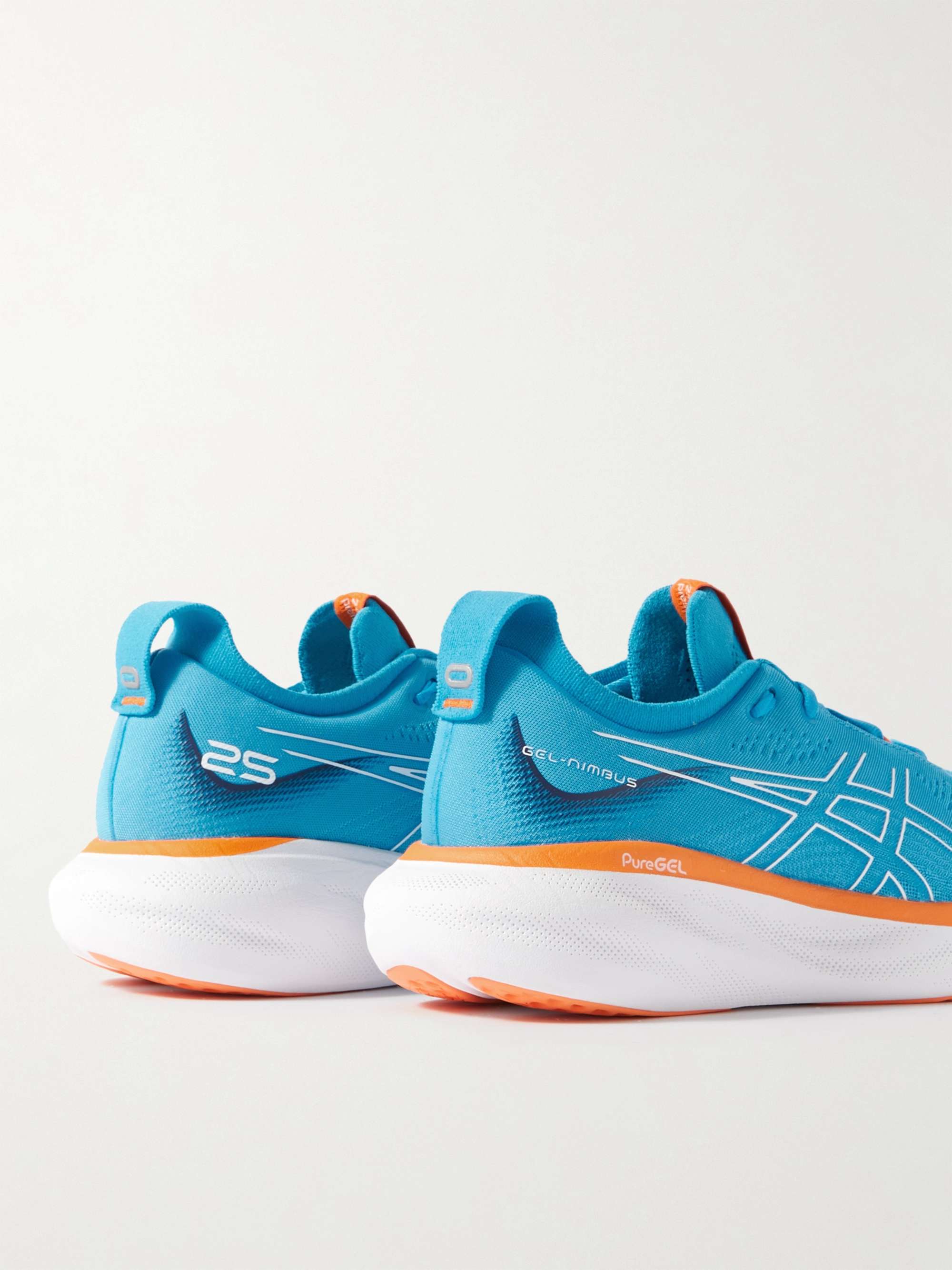 ASICS GEL-NIMBUS® 25 Rubber-Trimmed Mesh Running Shoes