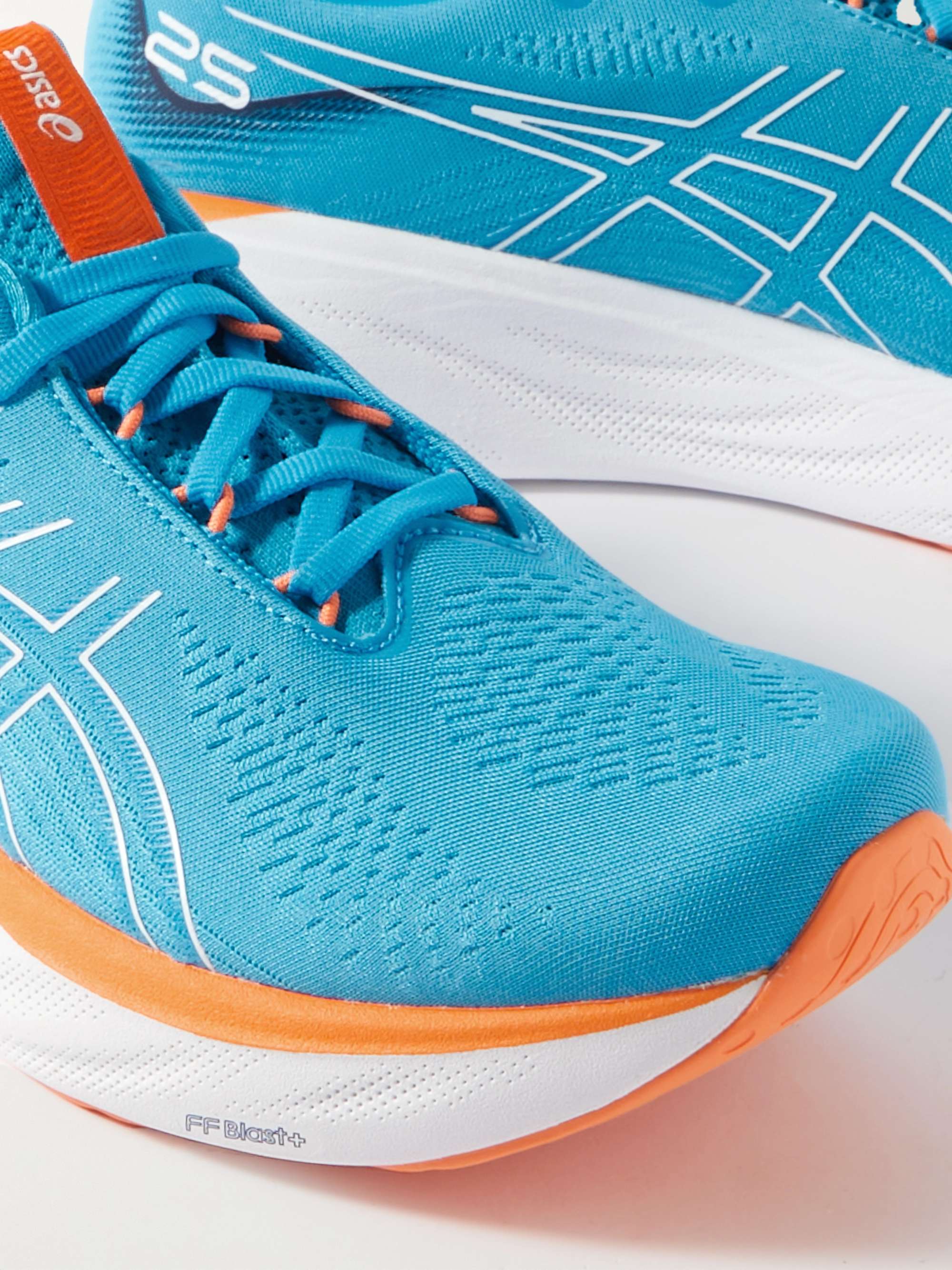 ASICS GEL-NIMBUS® 25 Rubber-Trimmed Mesh Running Shoes
