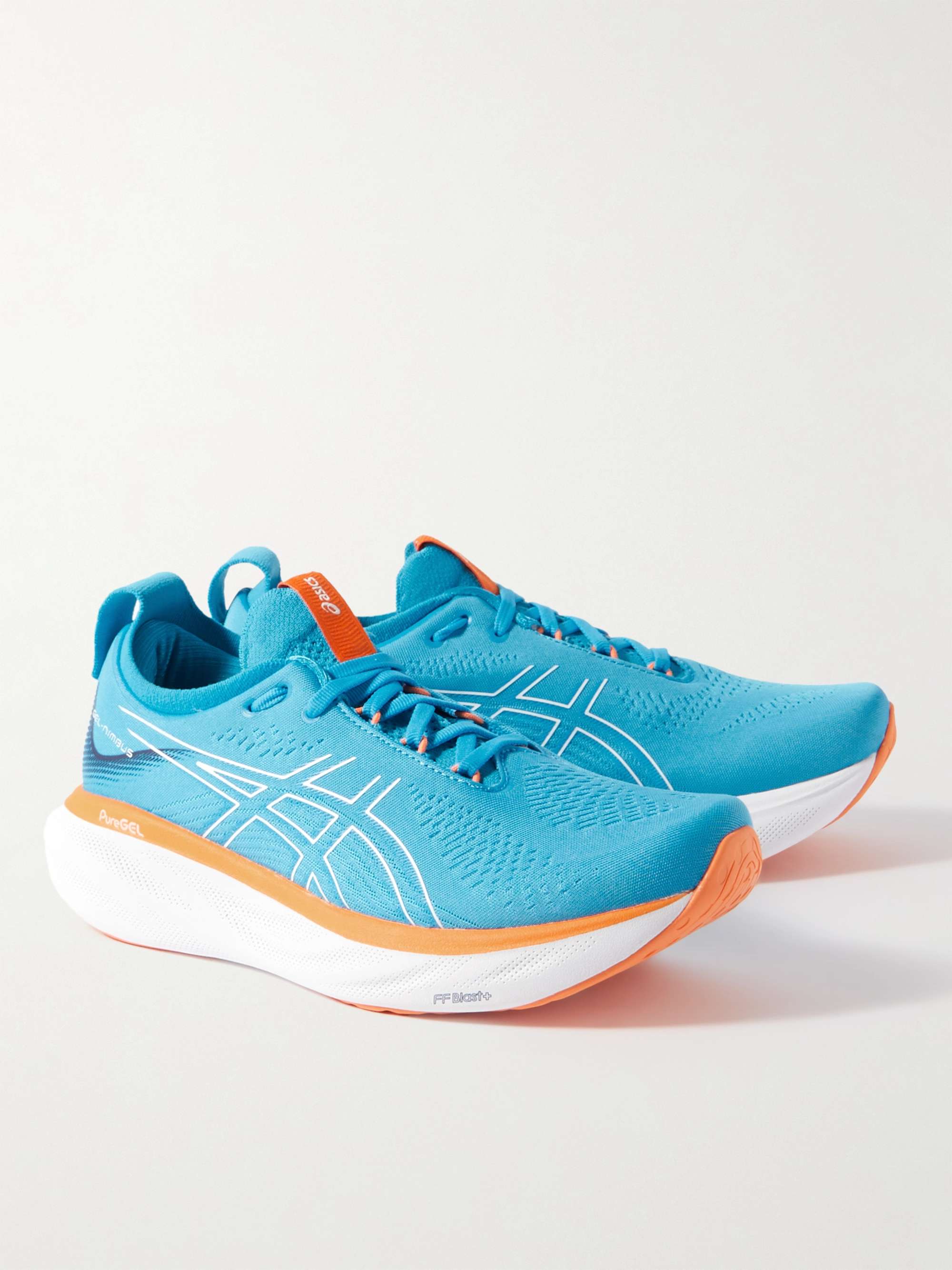 ASICS GEL-NIMBUS® 25 Rubber-Trimmed Mesh Running Shoes