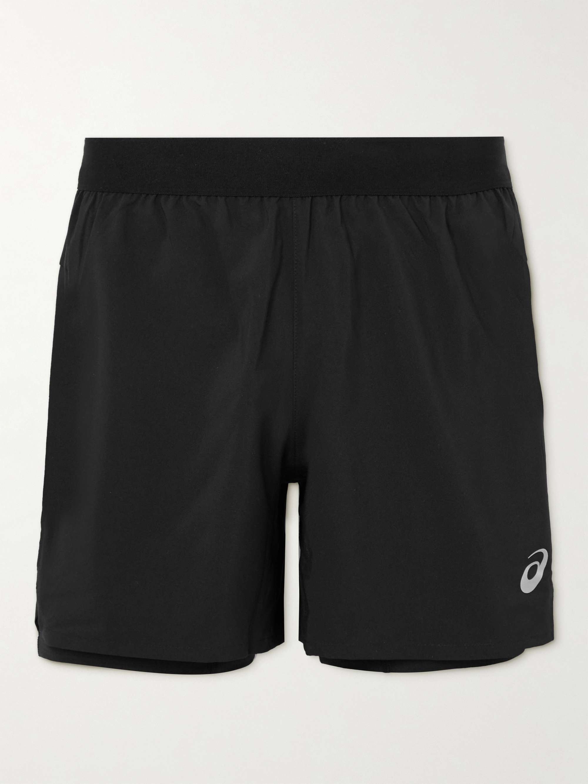 ASICS Road 2-in-1 Straight-Leg Recycled-Shell Shorts