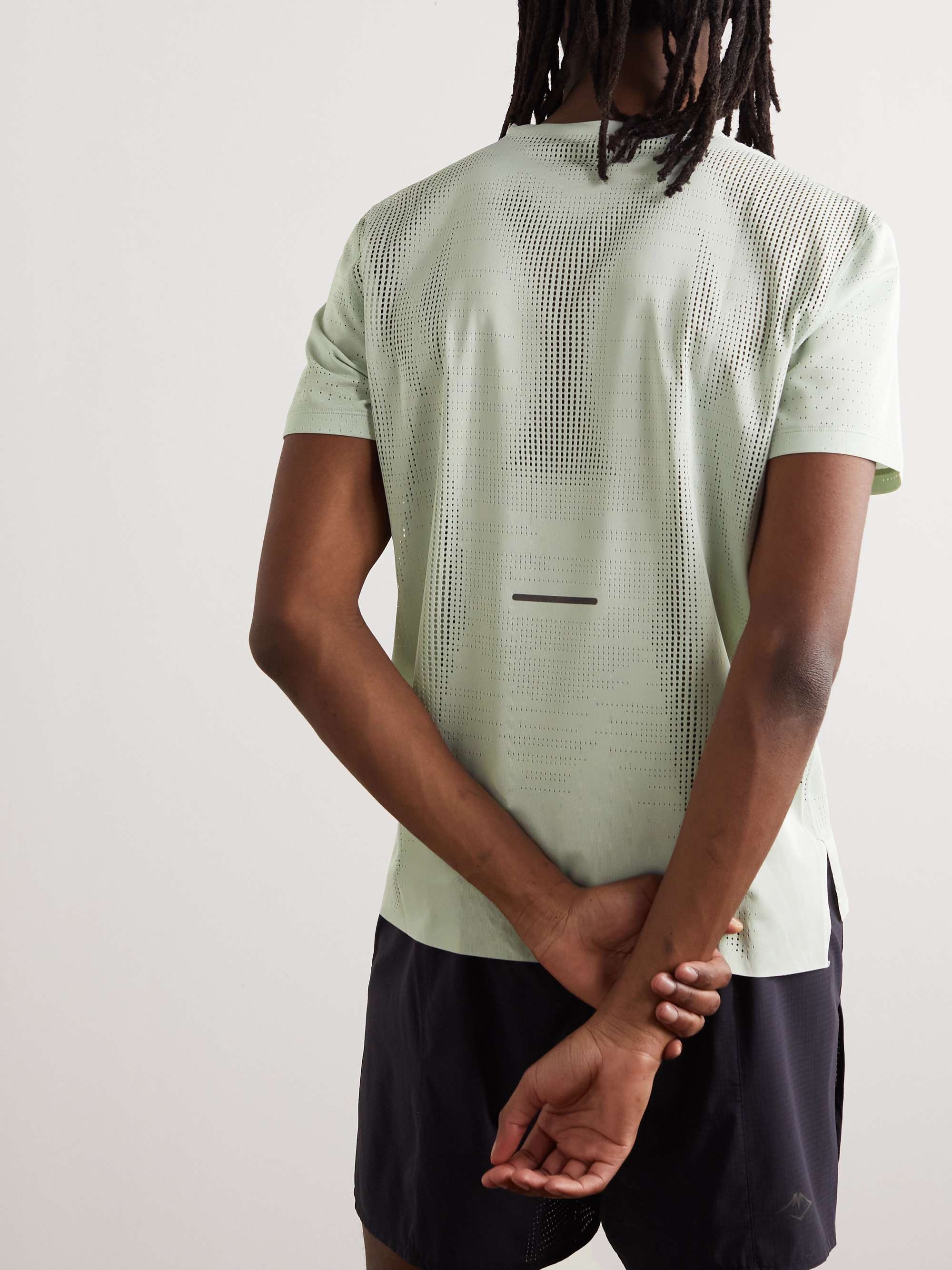 ASICS Ventilate Logo-Print Perforated Recycled-Jersey T-Shirt
