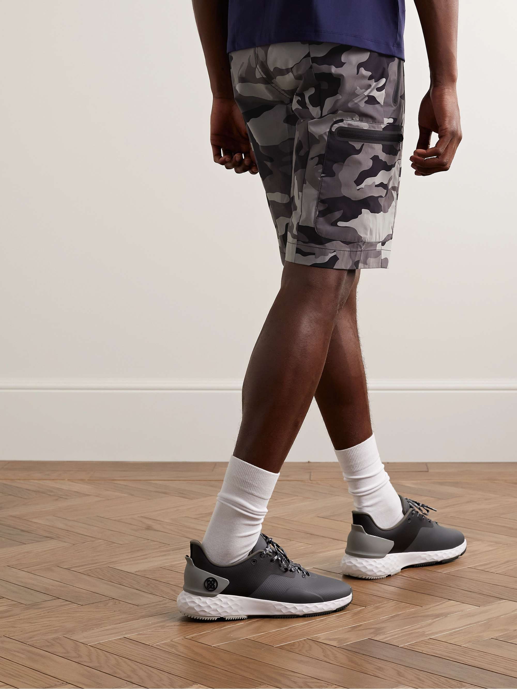 BOGNER Milo Slim-Fit Camouflage-Print Shell Golf Shorts