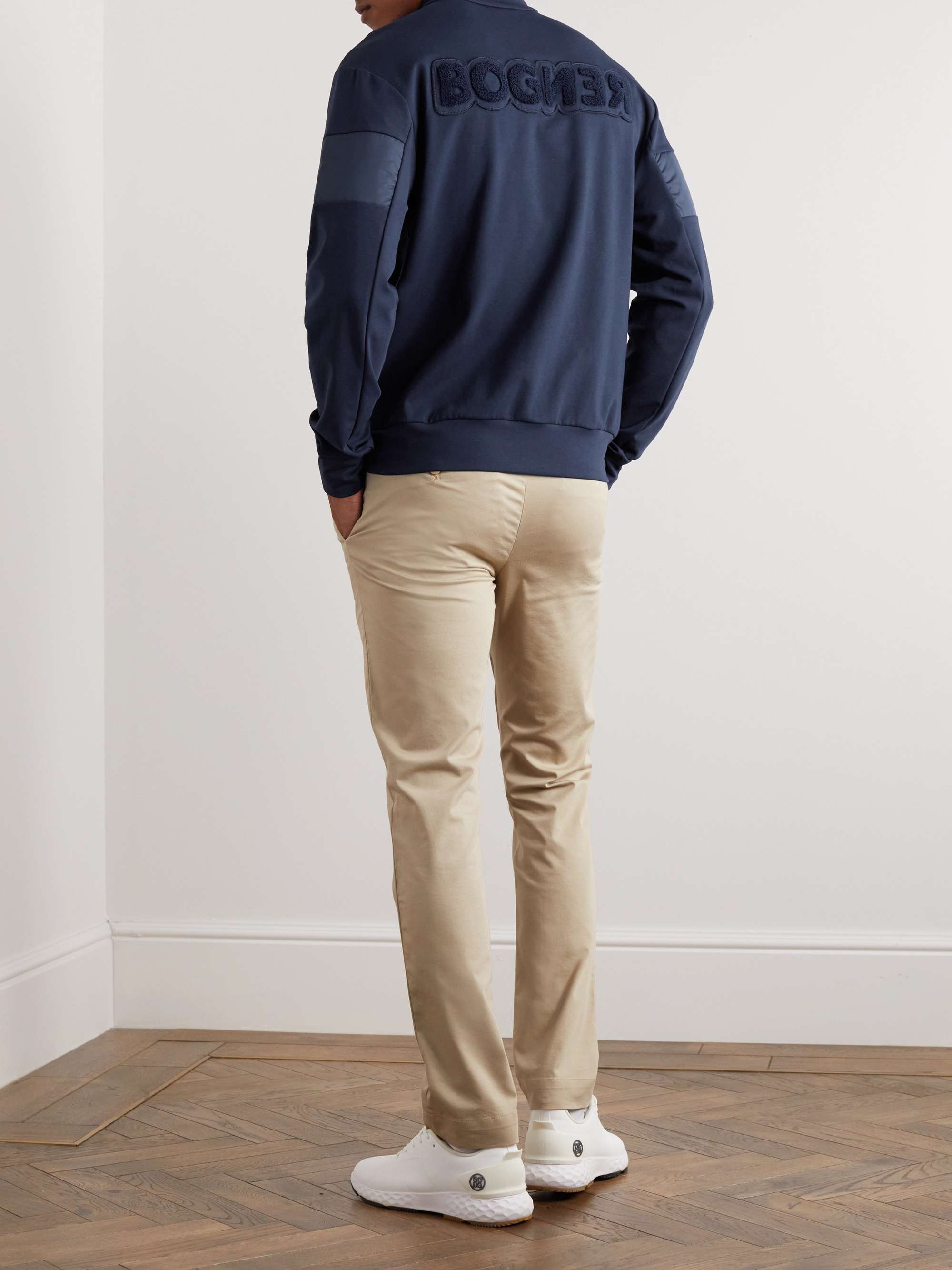 BOGNER Logo-Print Shell and Stretch-Jersey Padded Jacket
