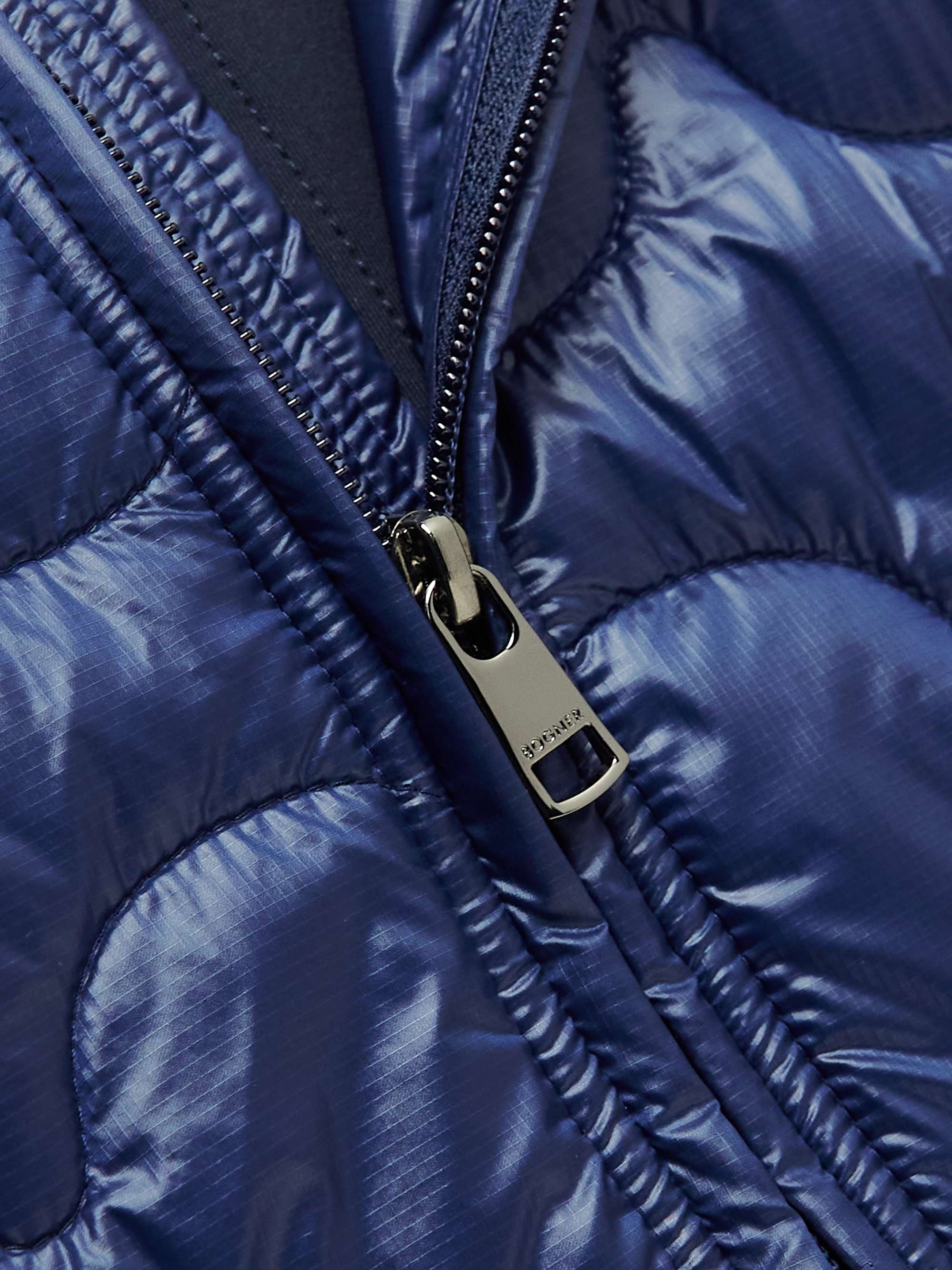 BOGNER Torin Quilted Ripstop and Stretch-Jersey Gilet