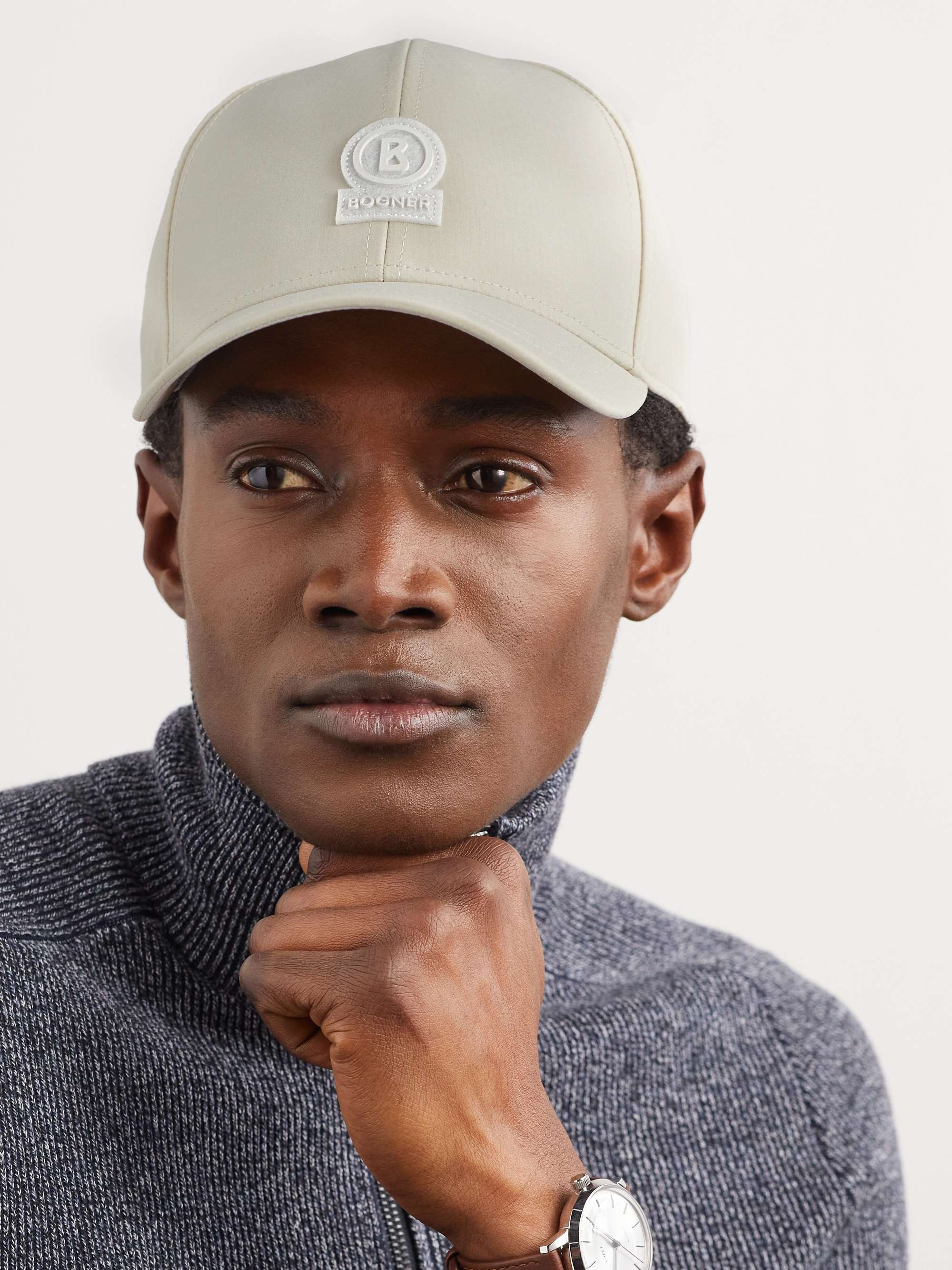BOGNER Logo-Appliquéd Gabardine Baseball Cap