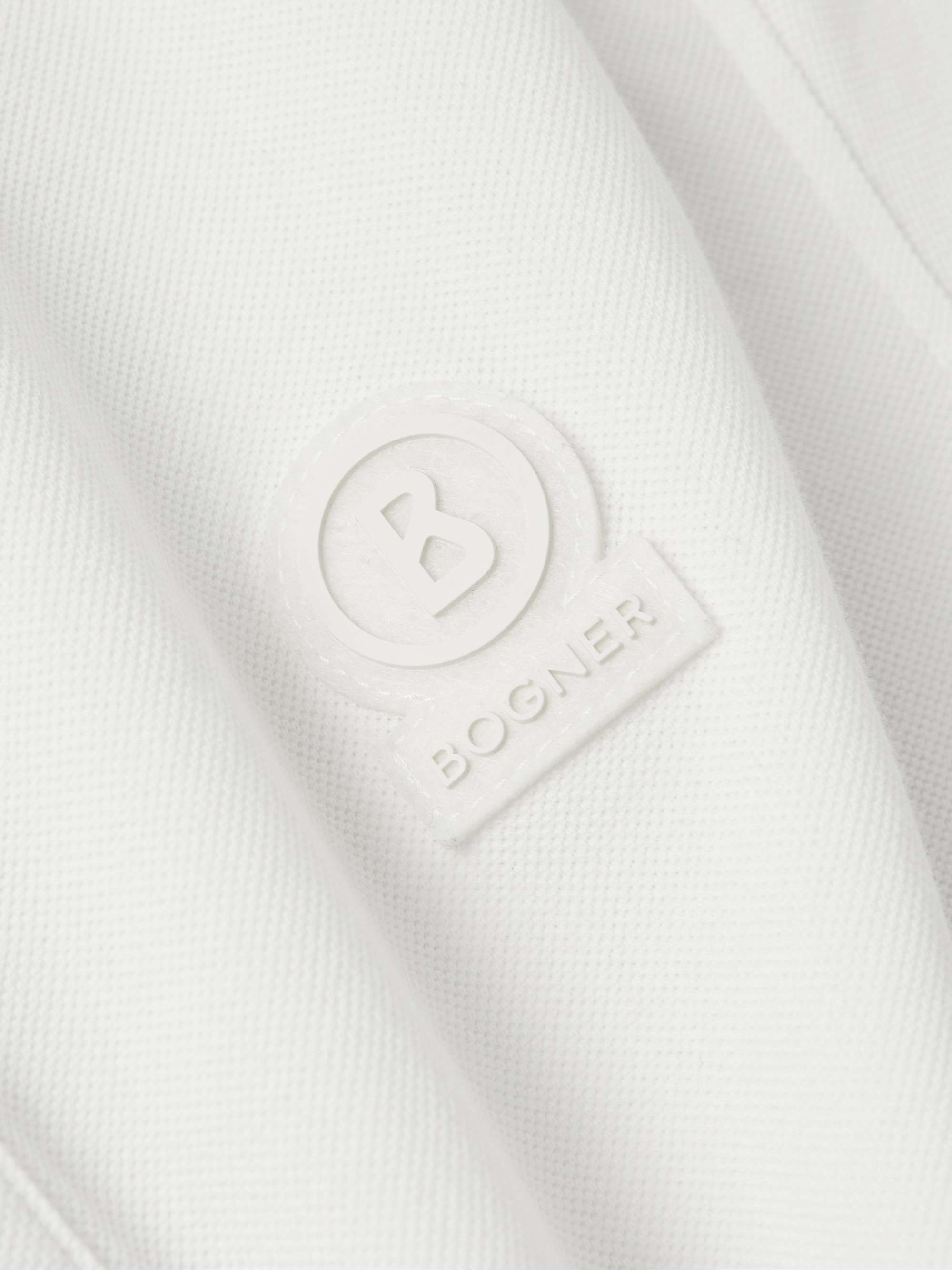 BOGNER Fion Slim-Fit Logo-Appliquéd Stretch-Cotton Piqué Polo Shirt