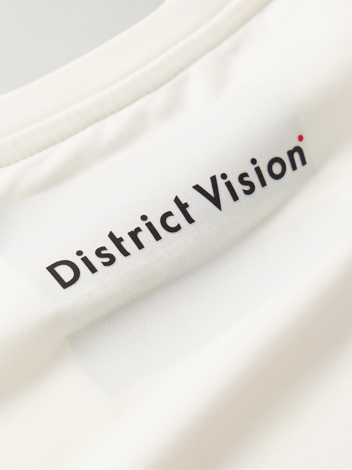 Shop District Vision Deva-tech Logo-print Stretch-jersey T-shirt In White