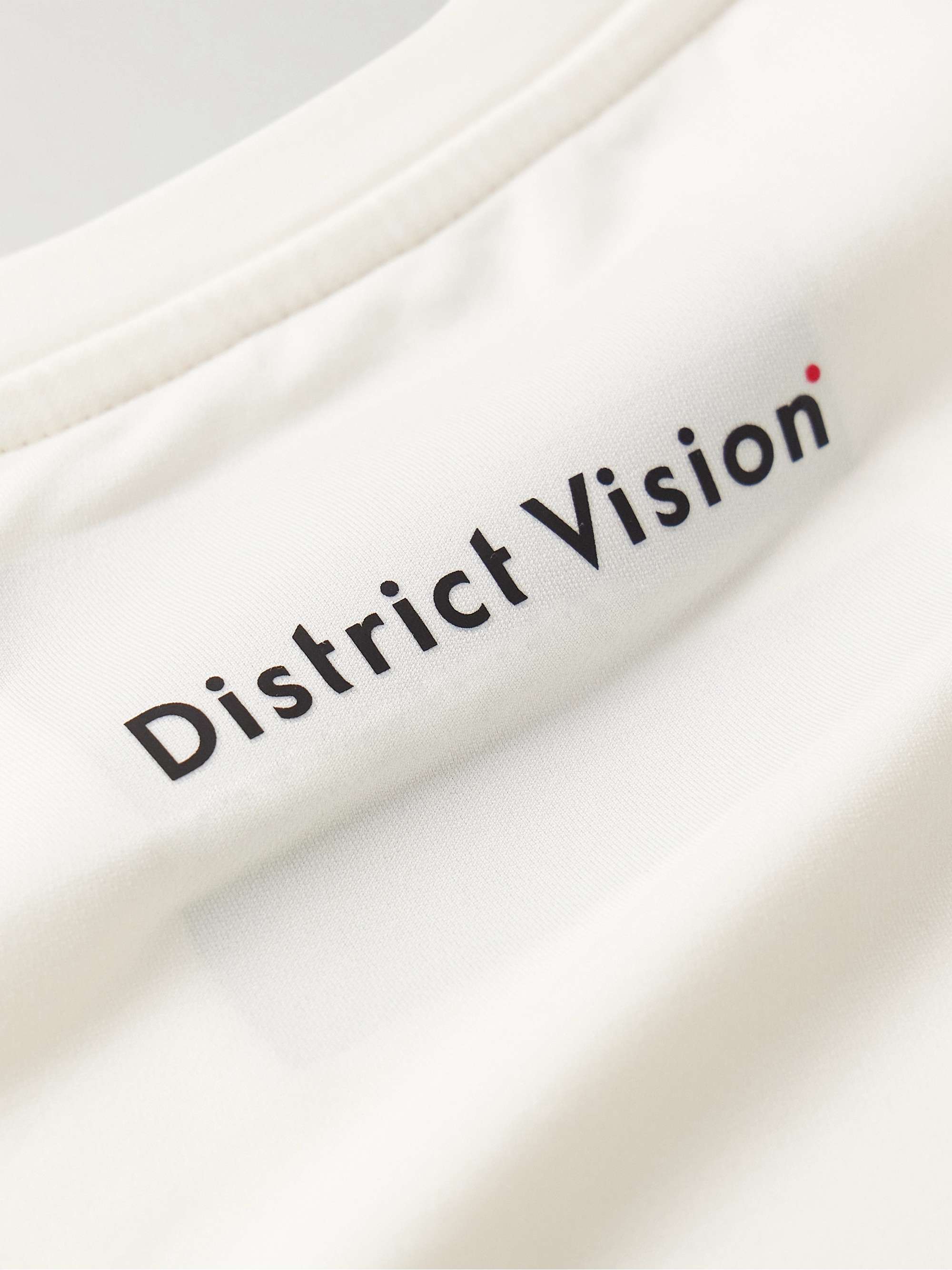 DISTRICT VISION 로고 프린트 스트레치 저지 러닝 티셔츠