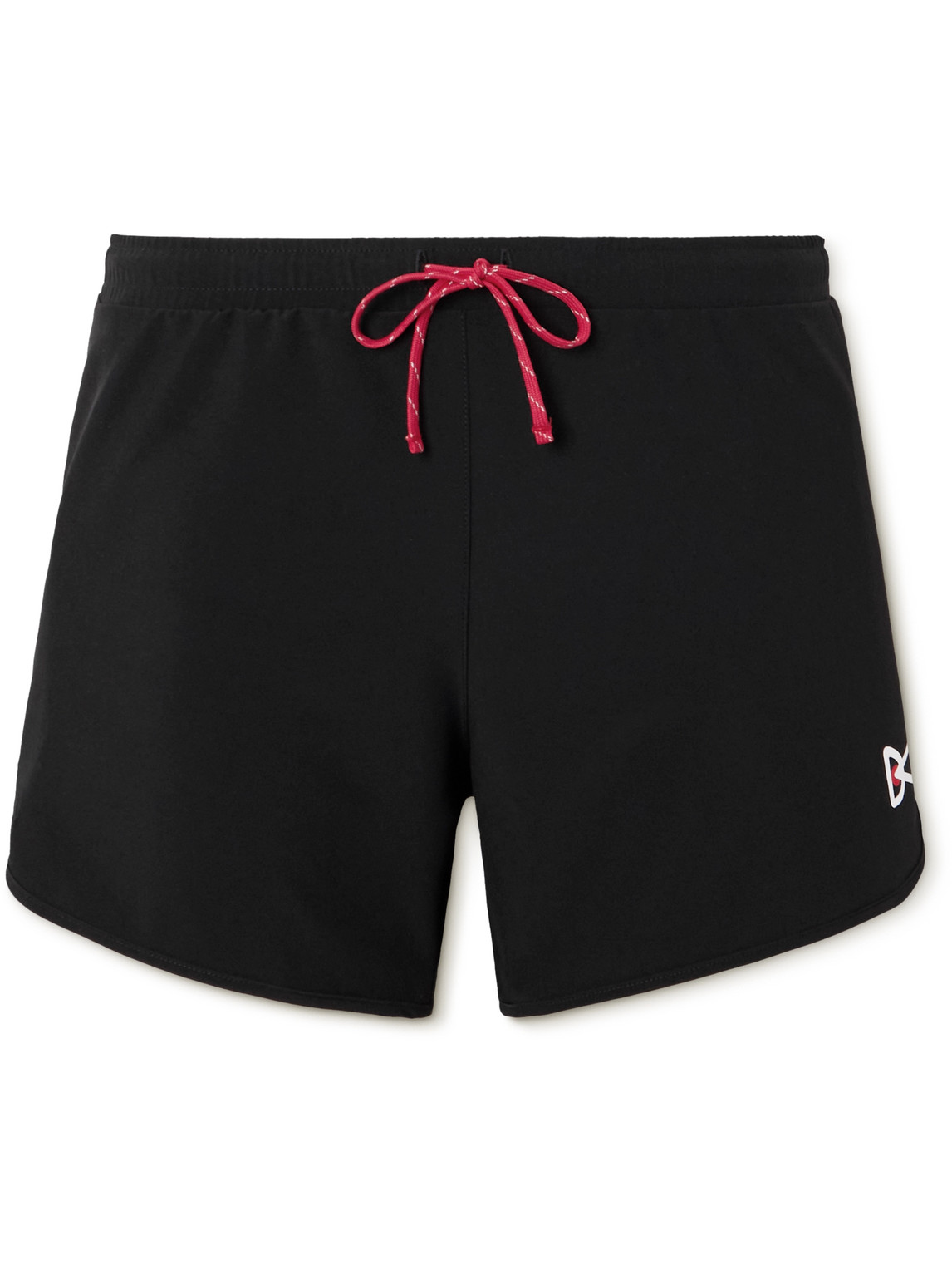 Spino Straight-Leg Logo-Print Aloe Stretch-Jersey Drawstring Shorts