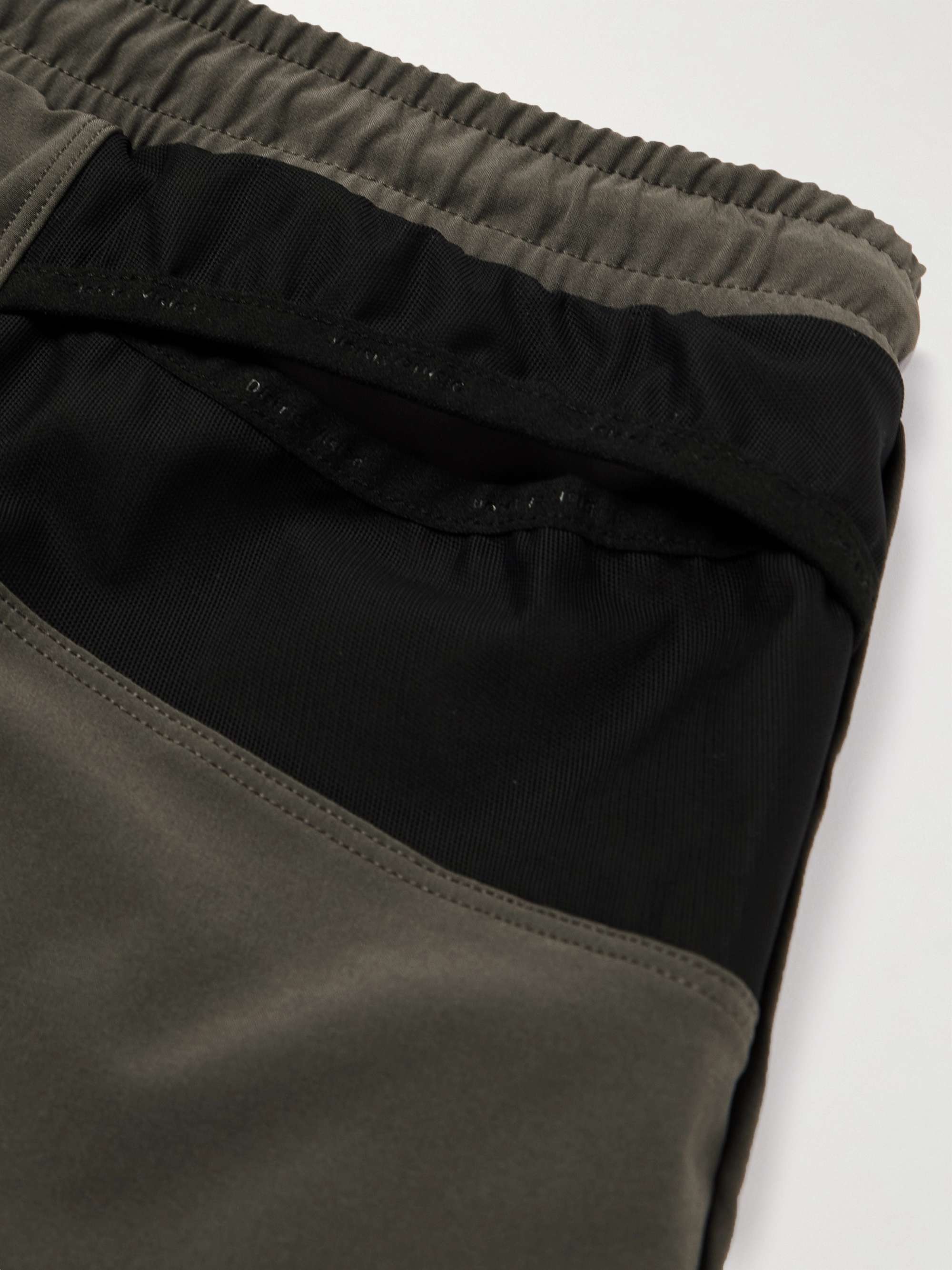 DISTRICT VISION Aaron Layered Mesh-Trimmed Shell Drawstring Shorts